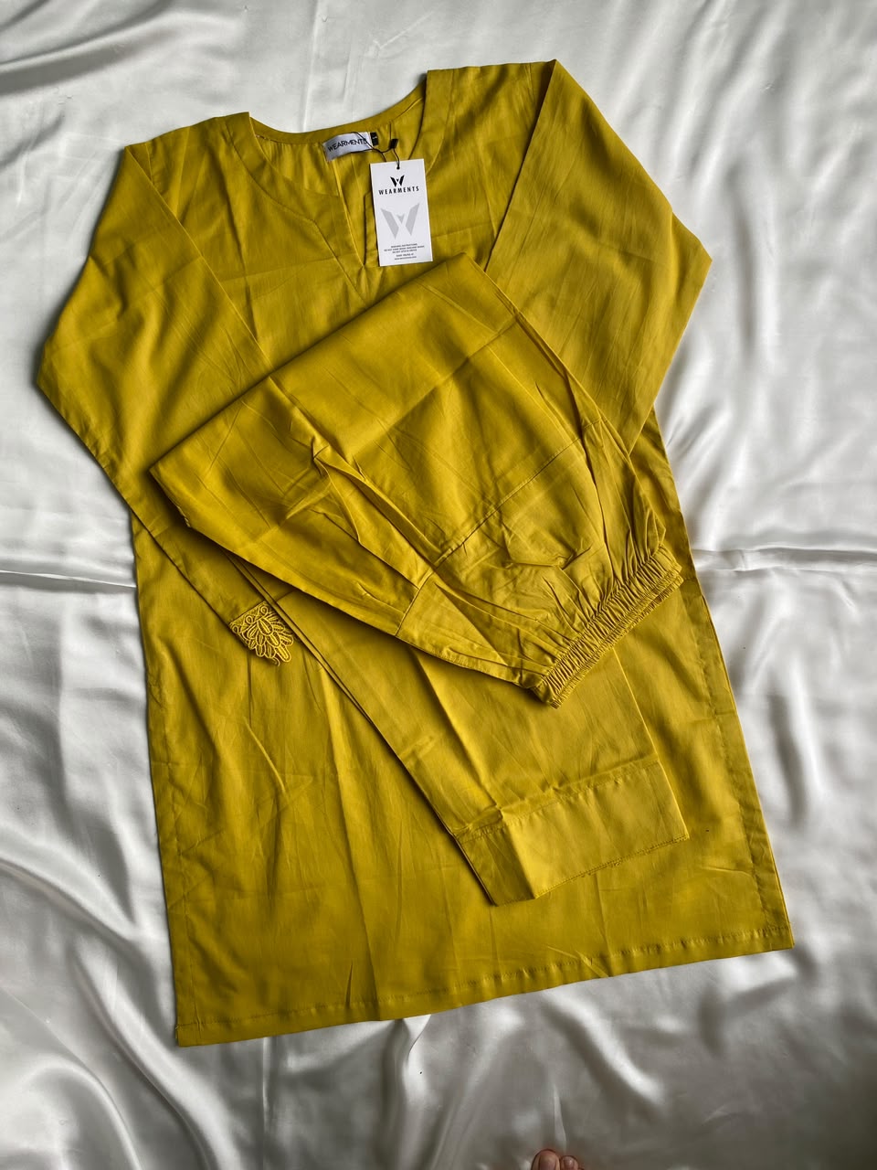 Mustard Yellow Solid Seamless 2 Piece Suit