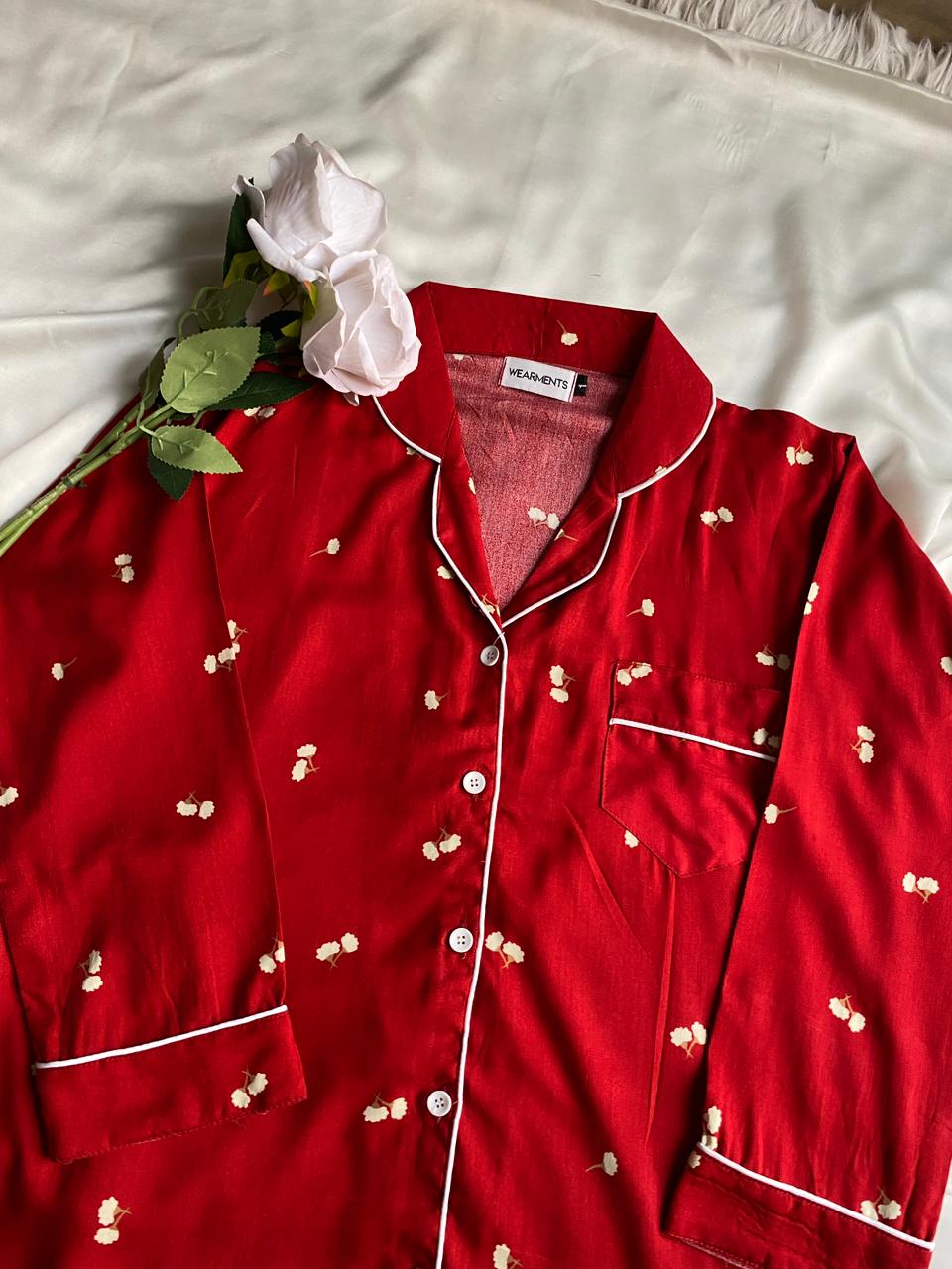 Ruby Blossom Pjs Set