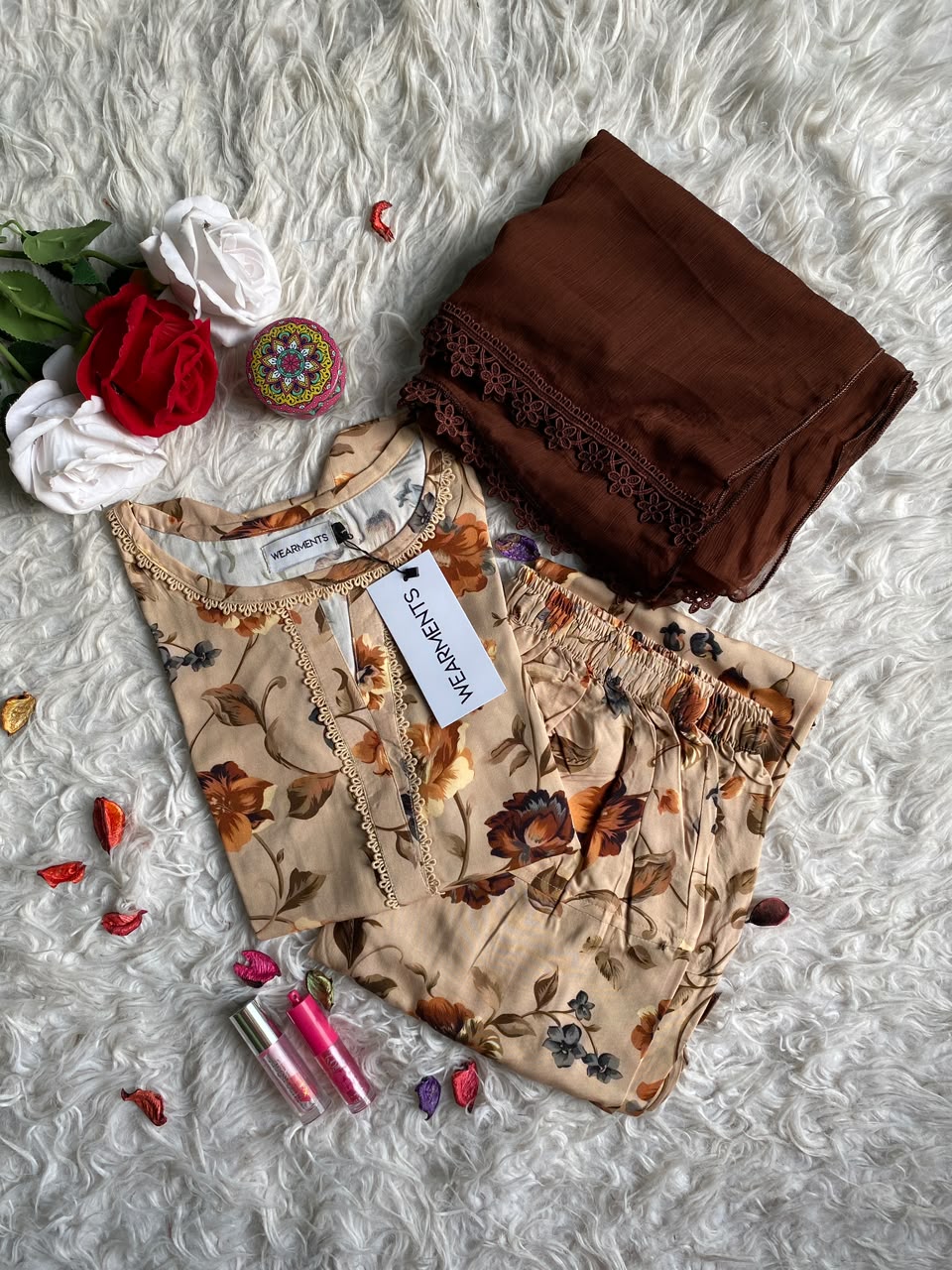 Autumn Blossom – Premium Summer Linen 3PC Suit