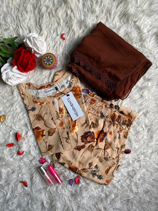Autumn Blossom – Premium Summer Linen 3PC Suit