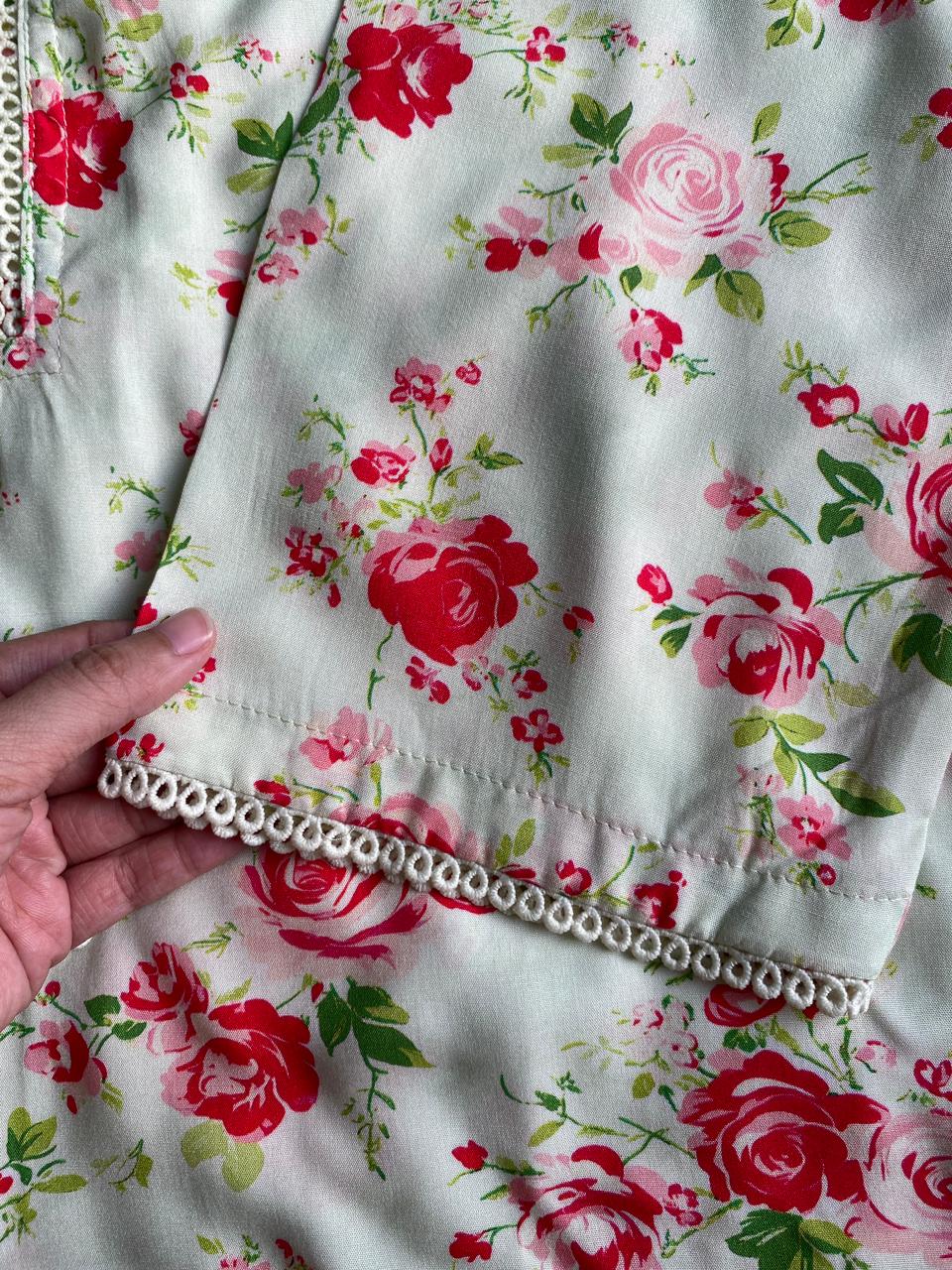 Vintage Rose Ivory Set 3PC Set