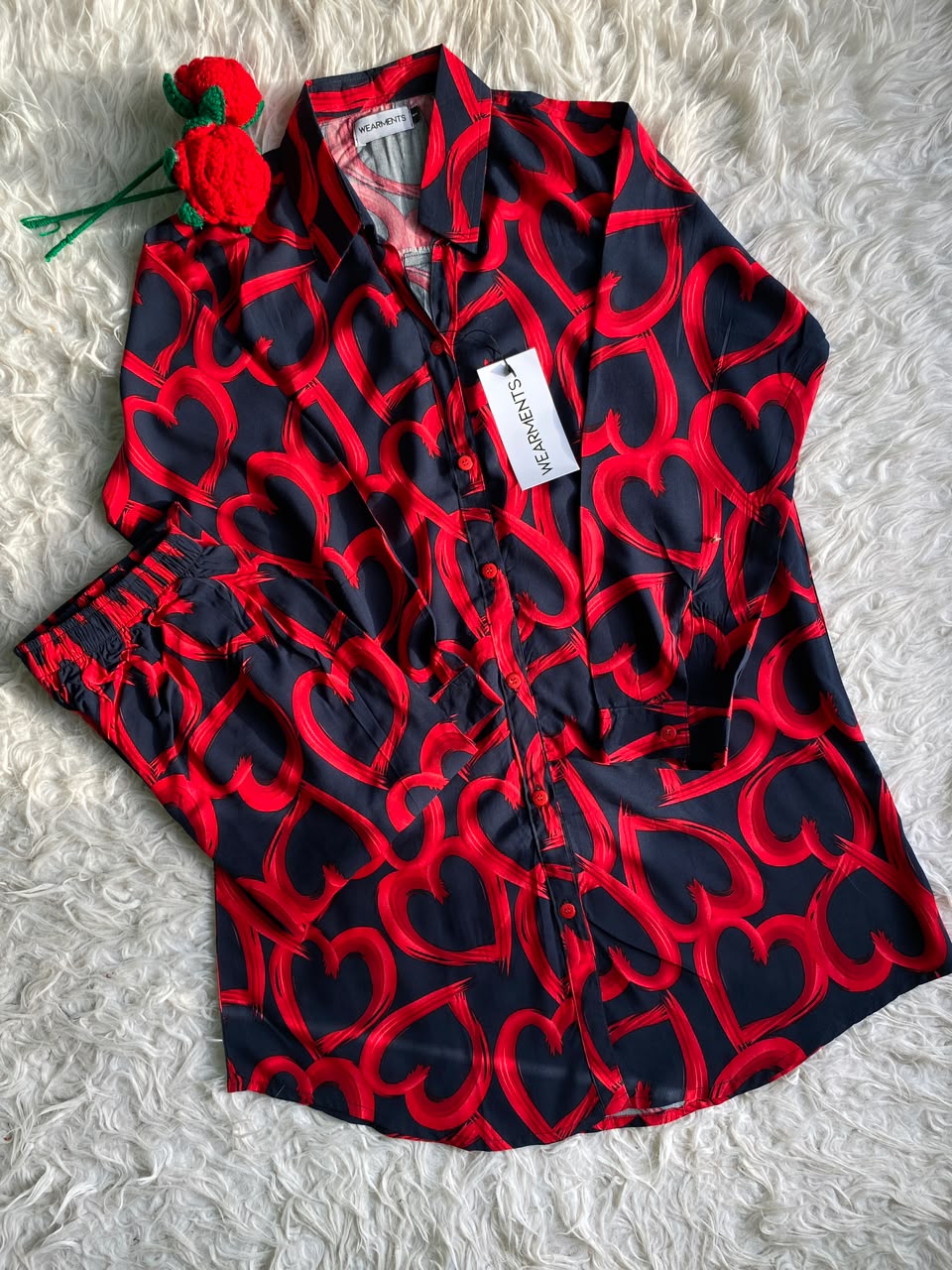Crimson Loop Co-Ord Set