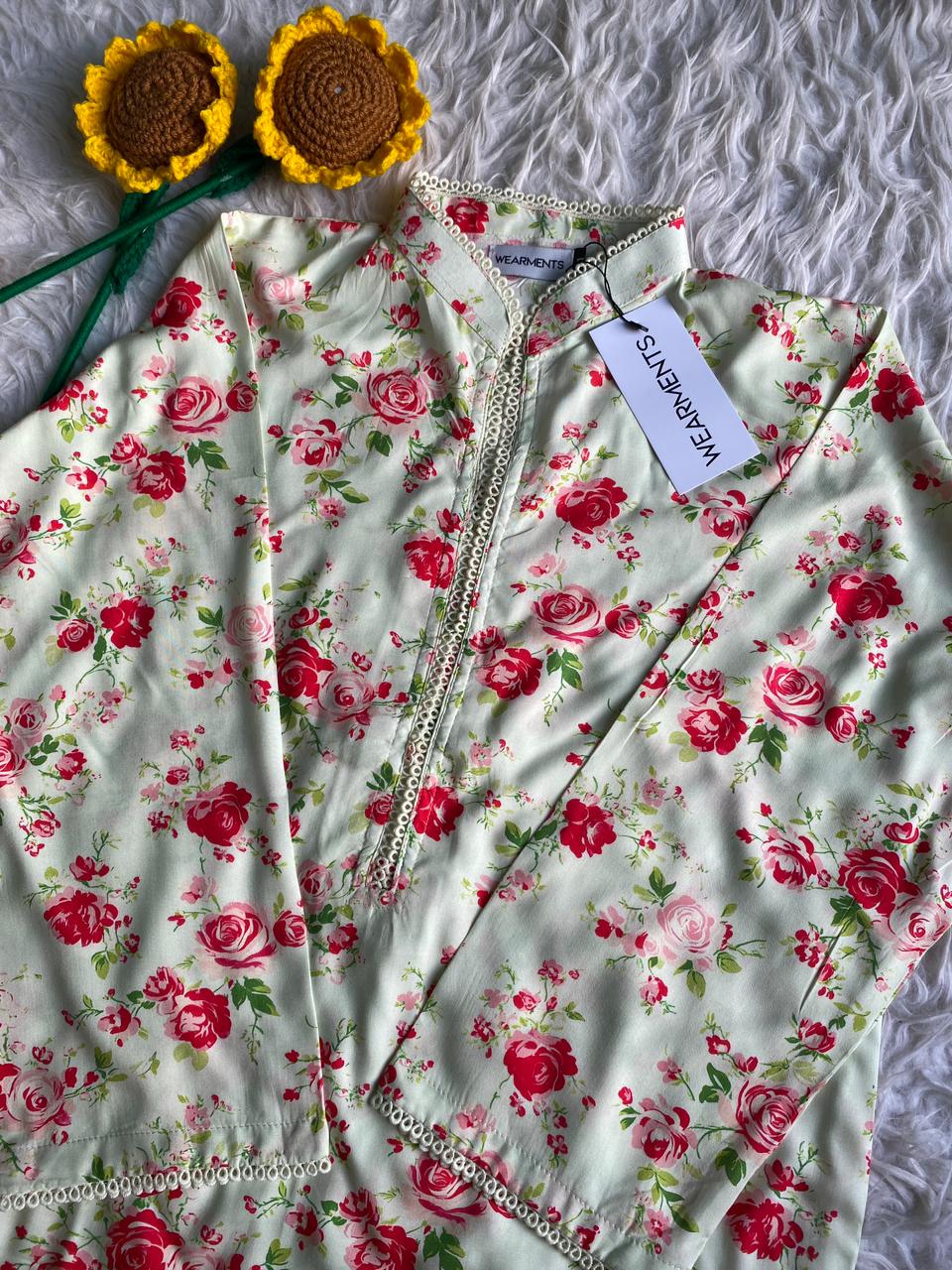 Vintage Rose Ivory Set 3PC Set
