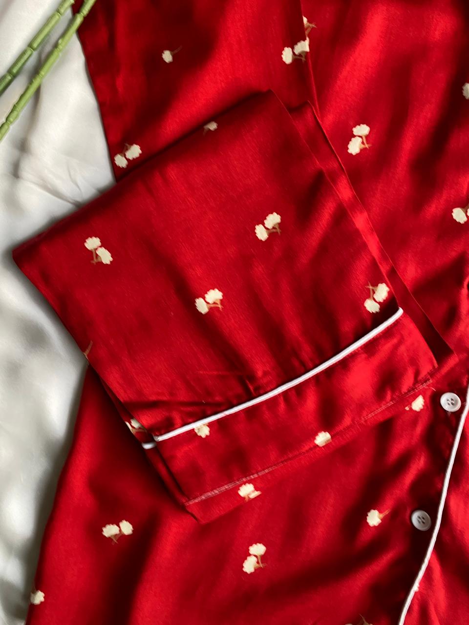 Ruby Blossom Pjs Set