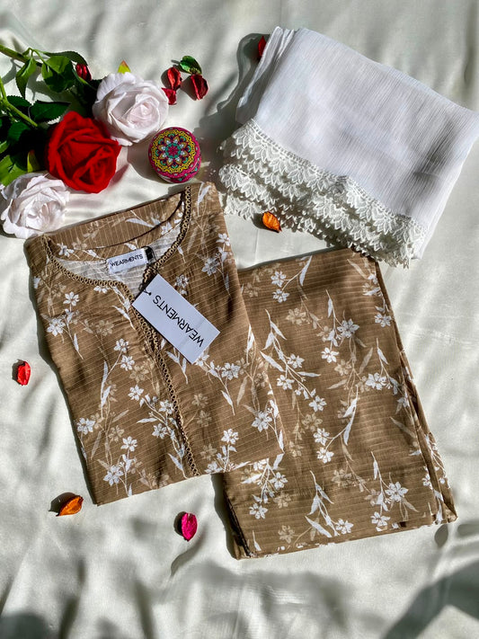 Beige Bloom  3PCS SET