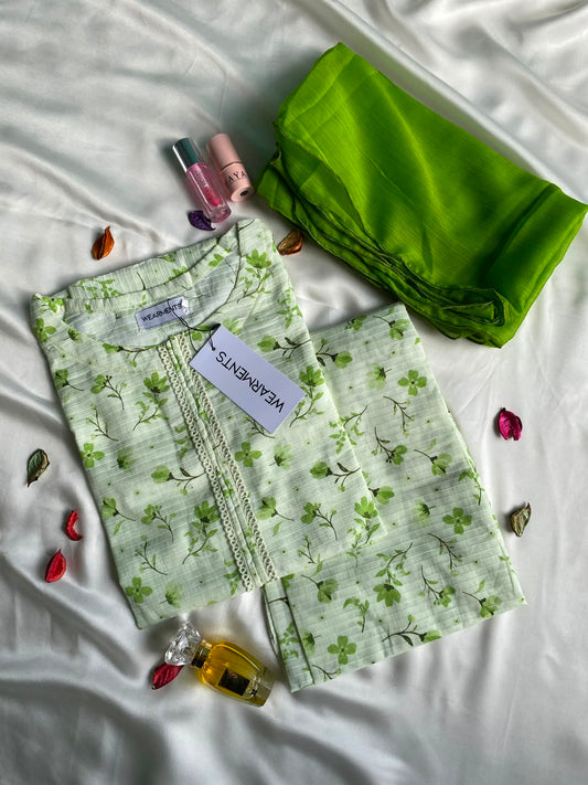 Mint Meadow – Premium Summer Lawn 3PC Suit