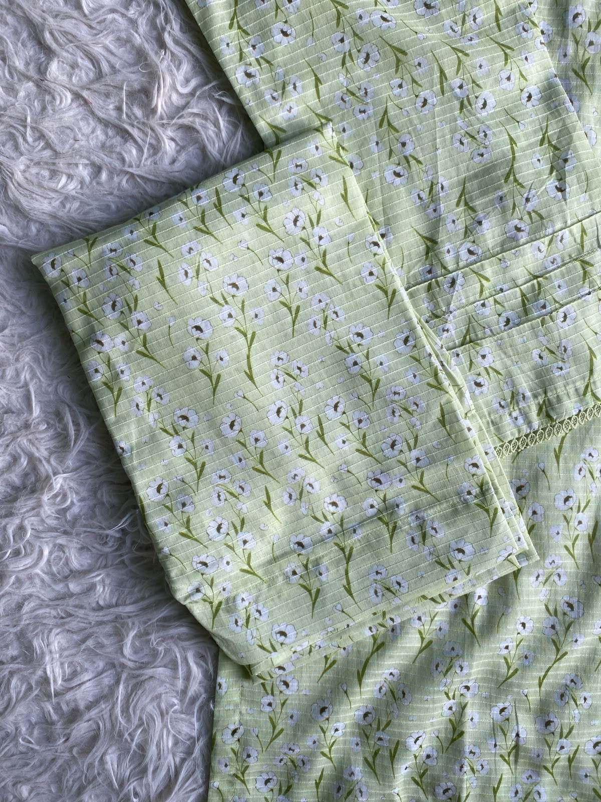 Mint Daisy – Premium Summer Lawn 3PC Suit