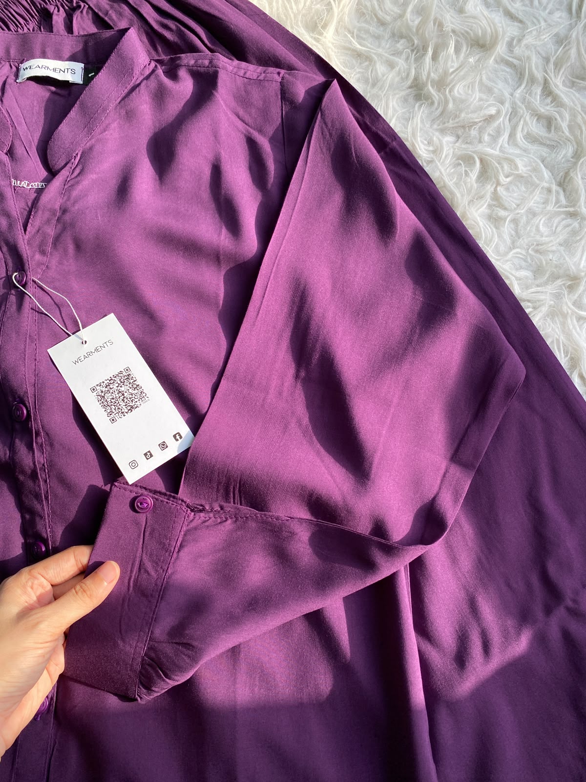 Royal Plum – Premium Solid 2PC Co-Ord Set