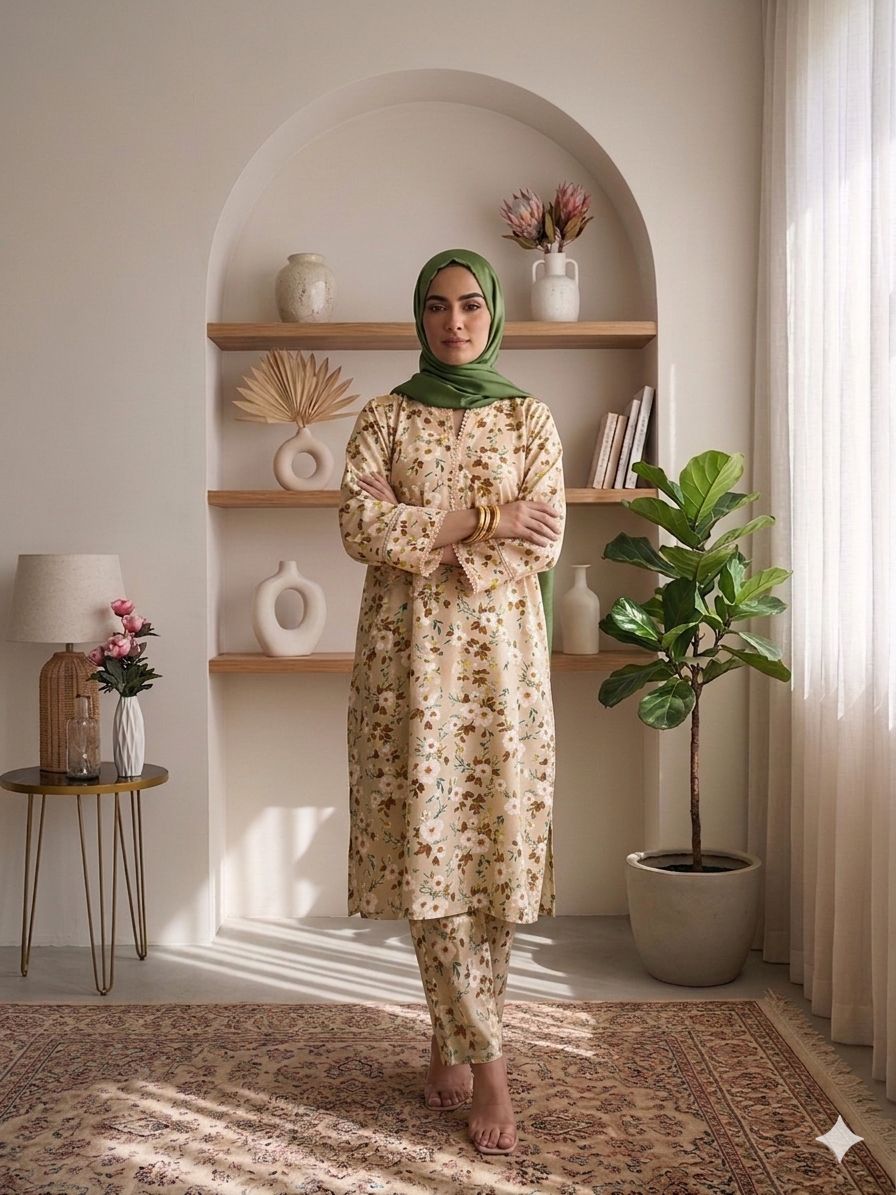 🍑 Peach Daisy Garden Set