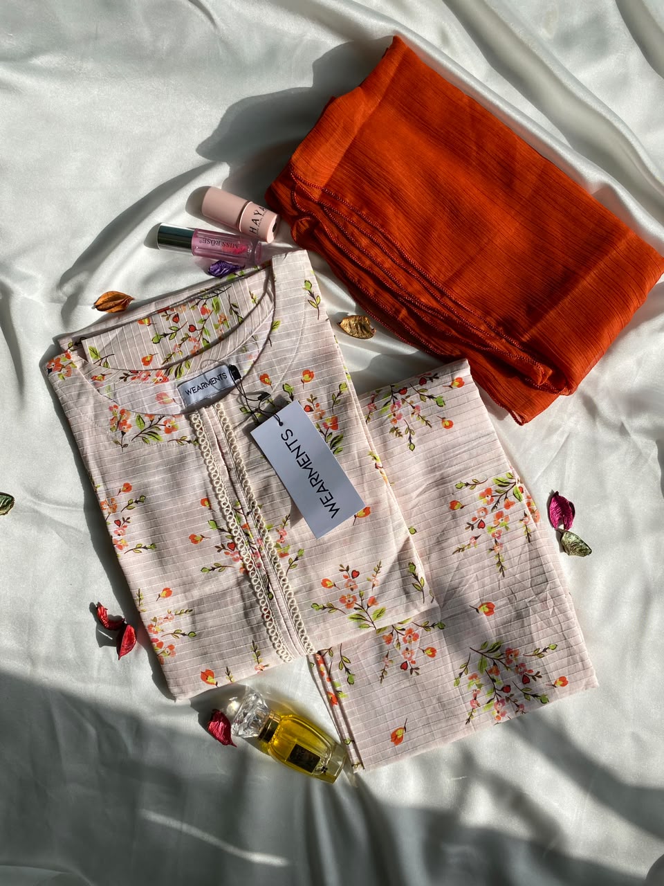 Peach Petals – Premium Summer Lawn 3PC Suit