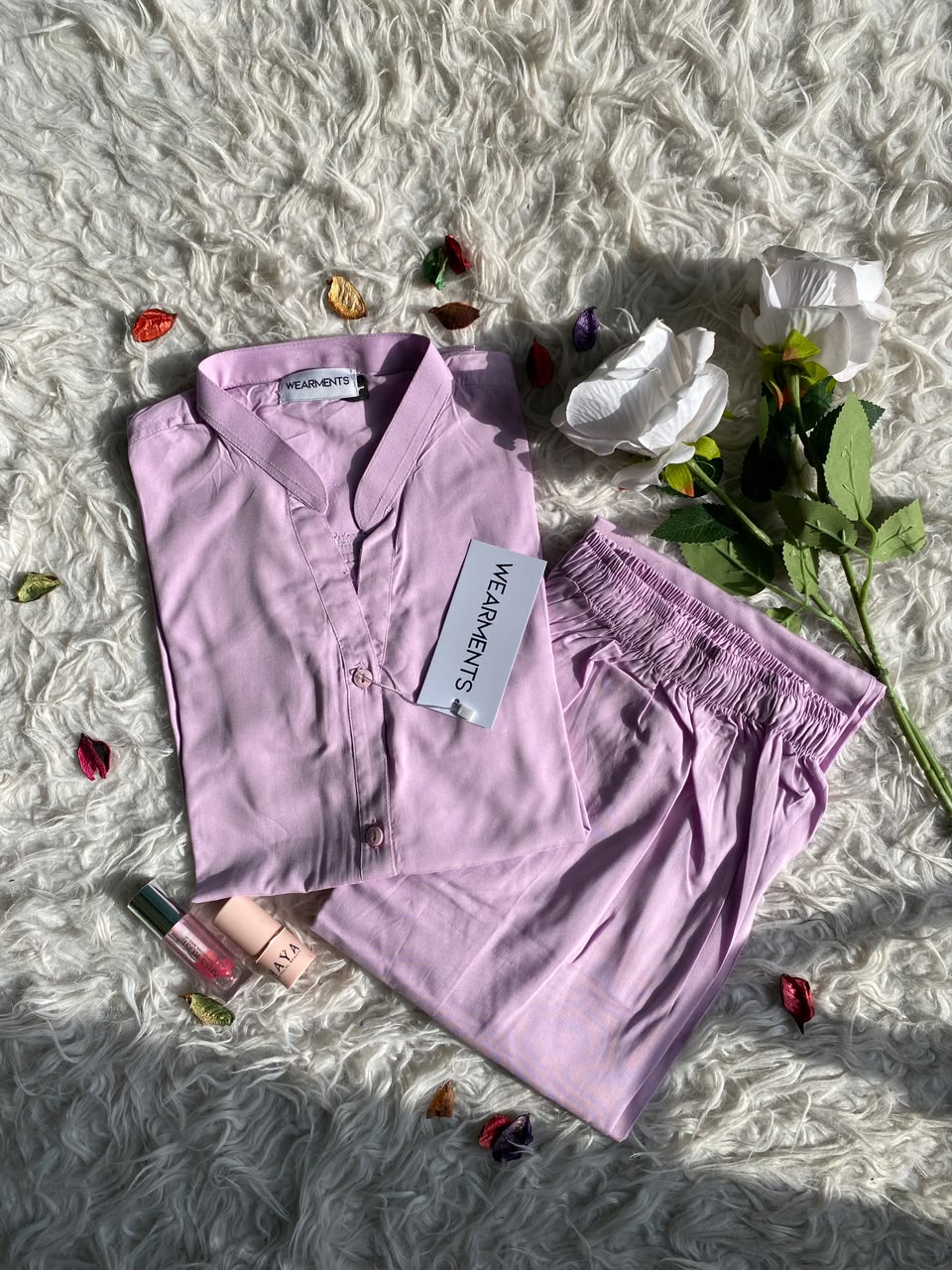 Blush Lilac – Premium Solid 2PC Co-Ord Set