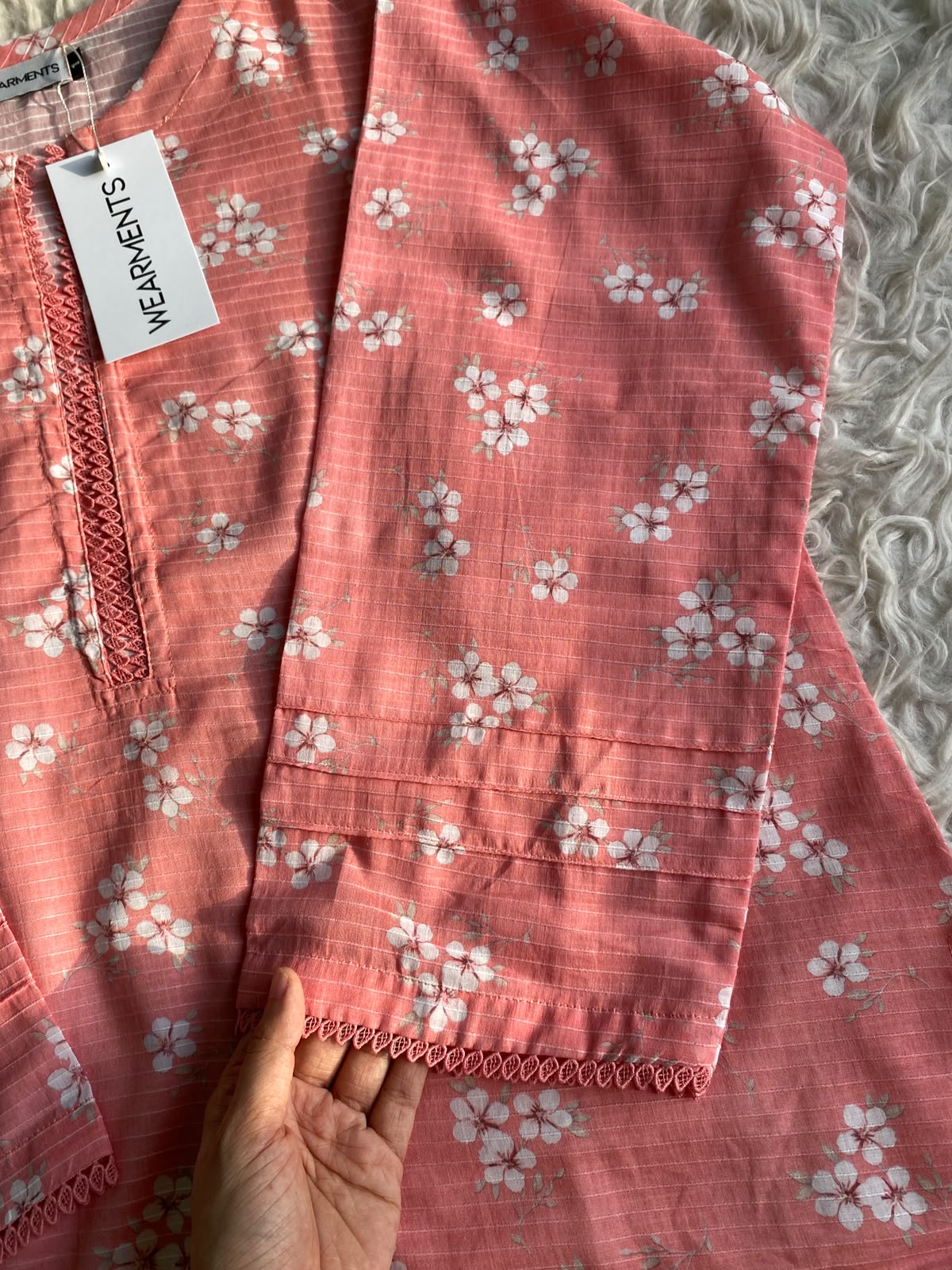 Coral Blossom – Premium Summer Lawn 3PC Suit