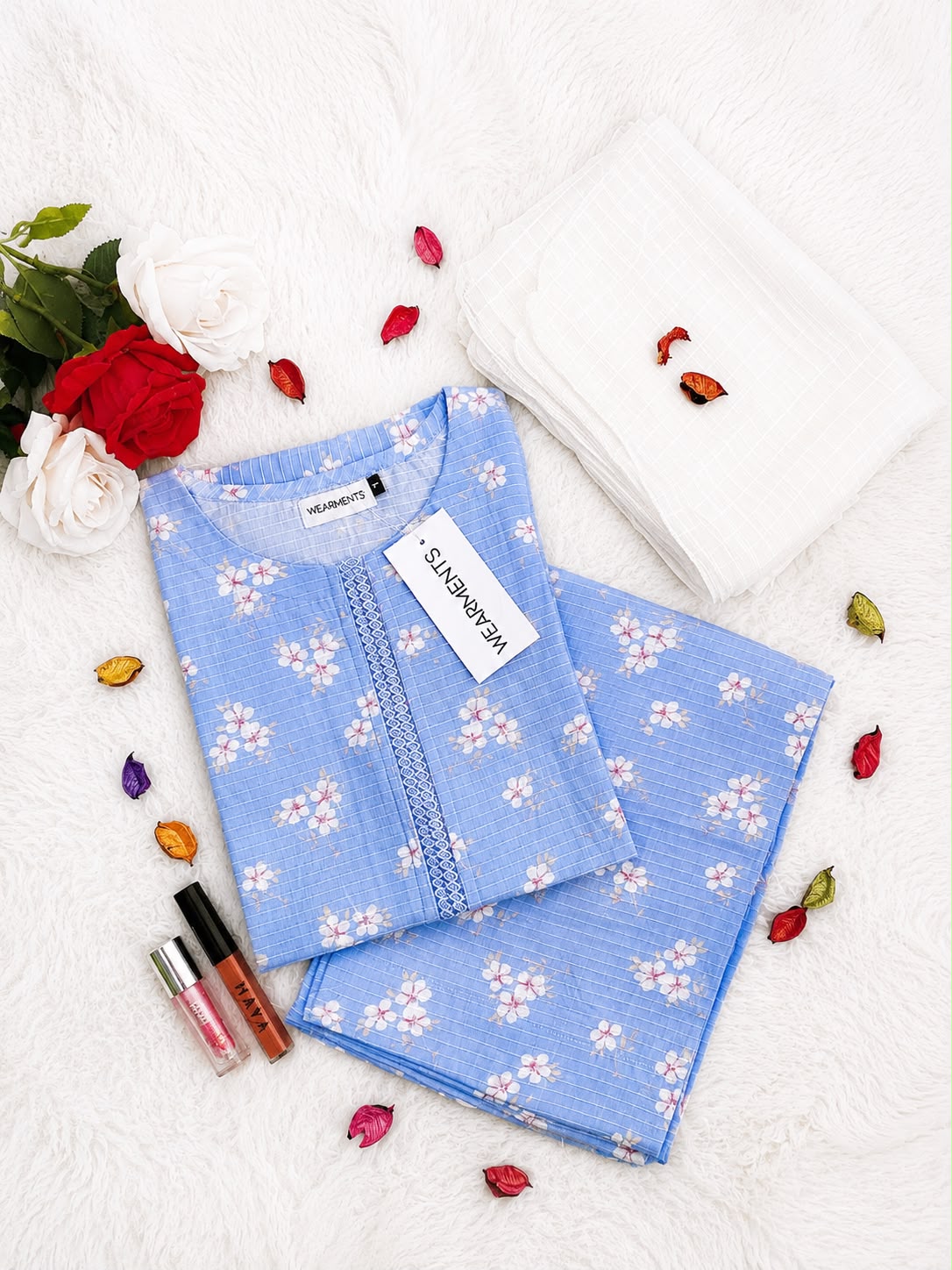 Sky Blossom – Premium Summer Lawn 3PC Suit