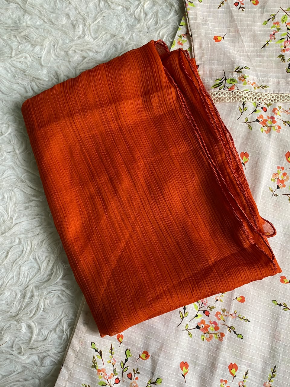 Peach Petals – Premium Summer Lawn 3PC Suit
