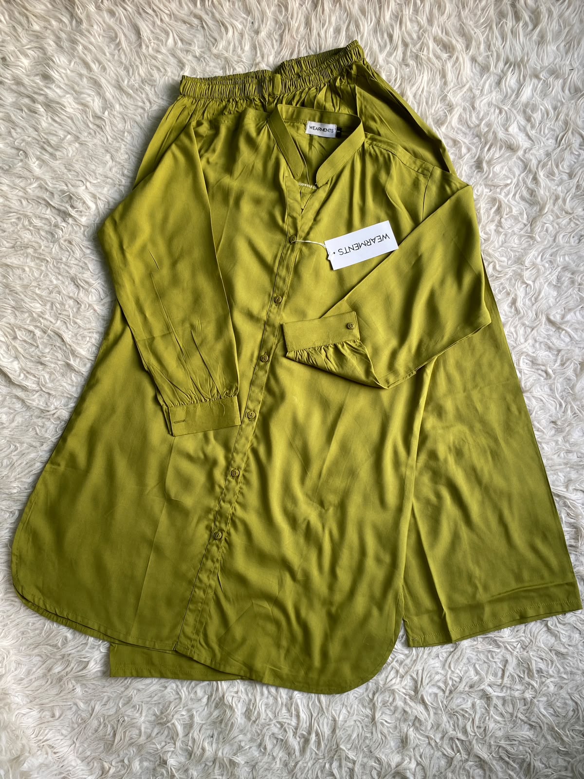 Olive Moss – Premium Solid 2PC Co-Ord Set