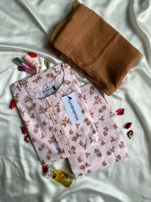 Mocha Charm – Premium Summer Lawn 3PC Suit