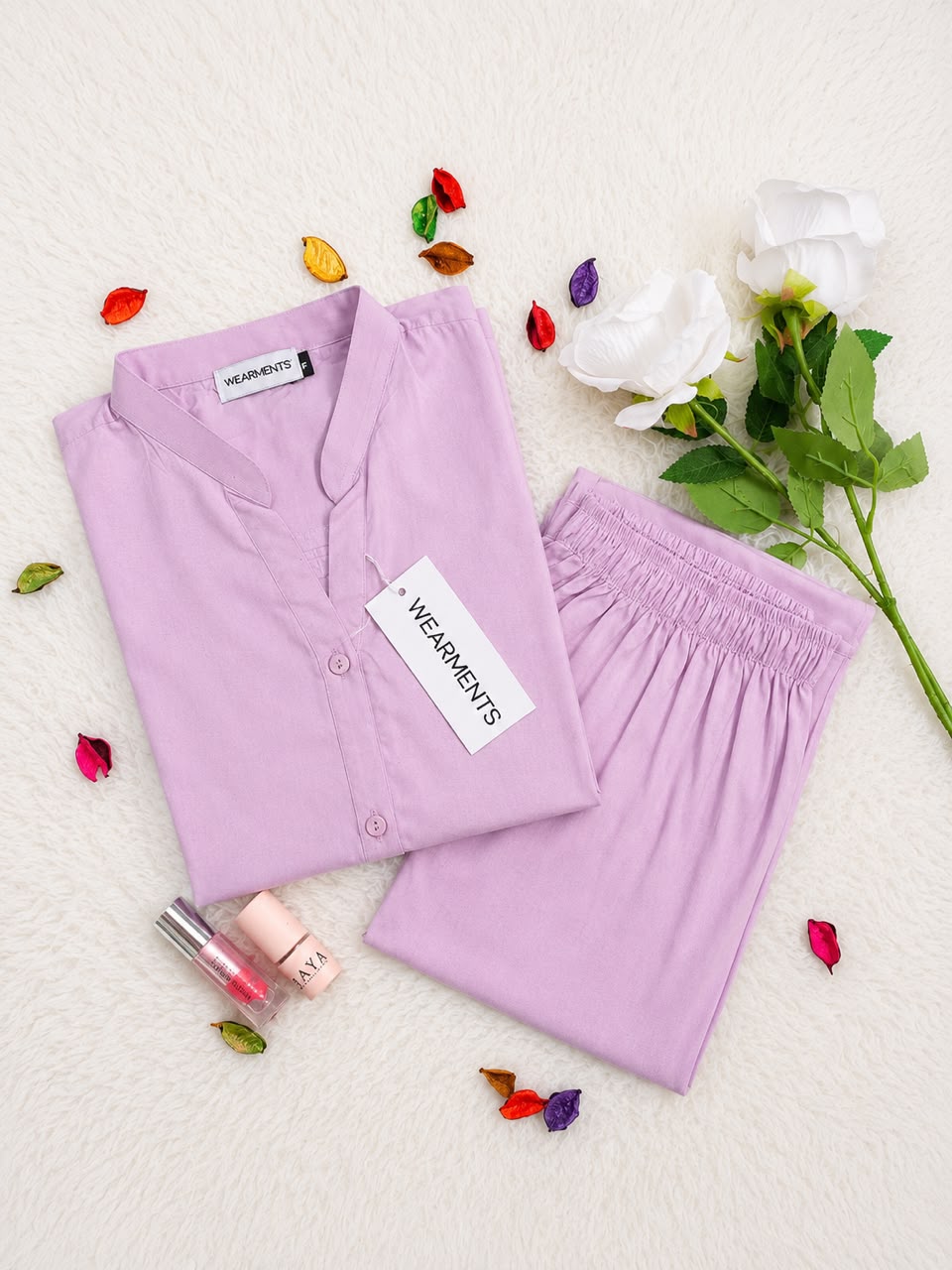 Blush Lilac – Premium Solid 2PC Co-Ord Set