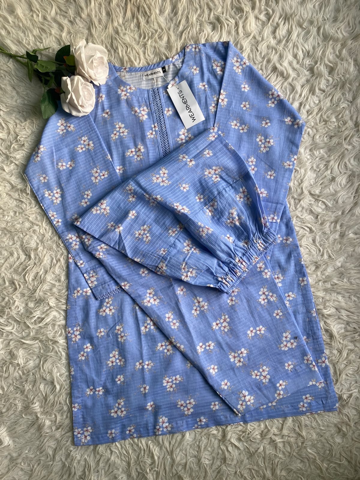 Sky Blossom – Premium Summer Lawn 3PC Suit