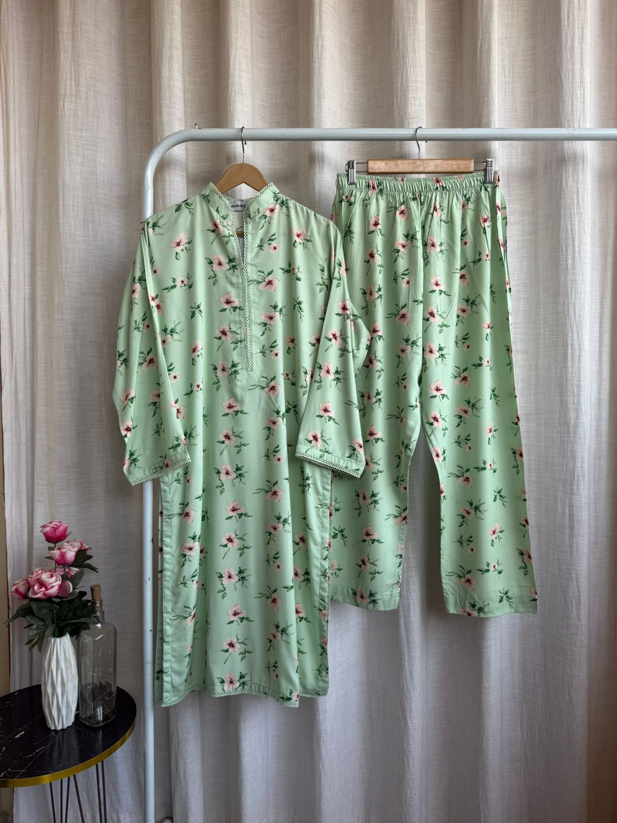 Sage Blossom Floral Set