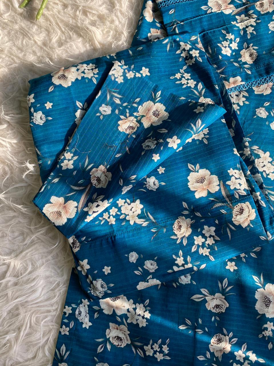 Royal Blue Flora 3PCS SET