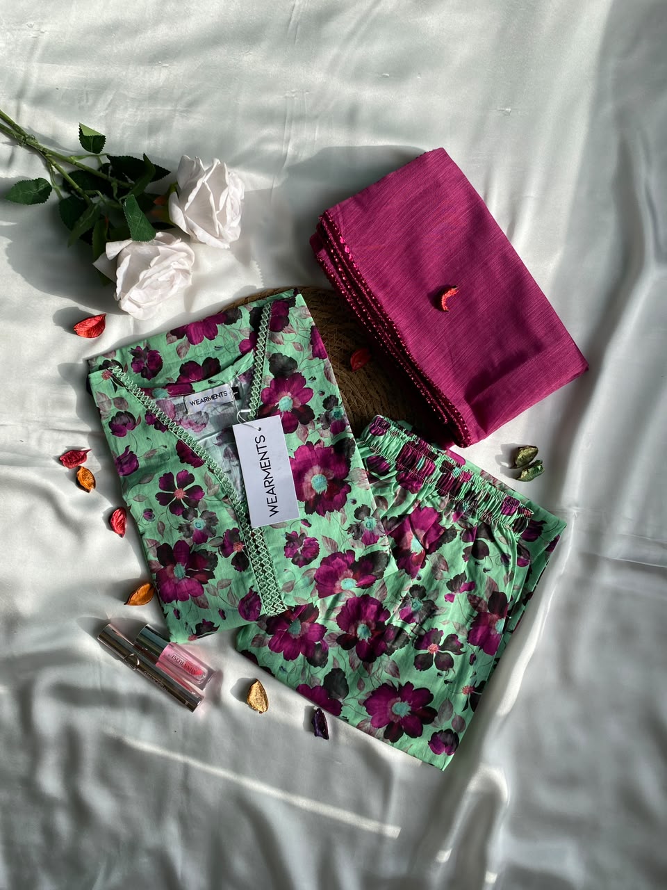 Emerald Flora – Premium Summer Lawn 3PC Suit
