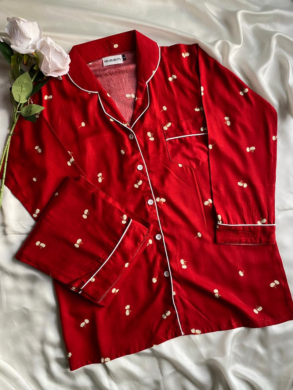 Ruby Blossom Pjs Set