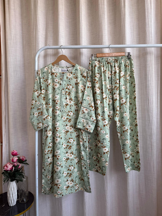 🍂 Mint Vintage Floral Set