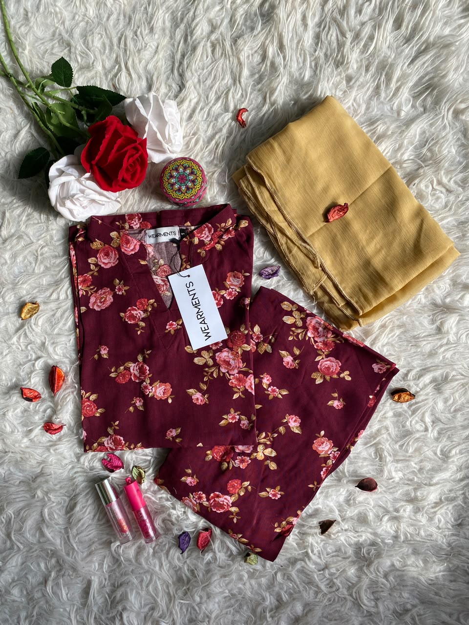 Burgundy Rose – Premium Summer Linen 3PC Suit