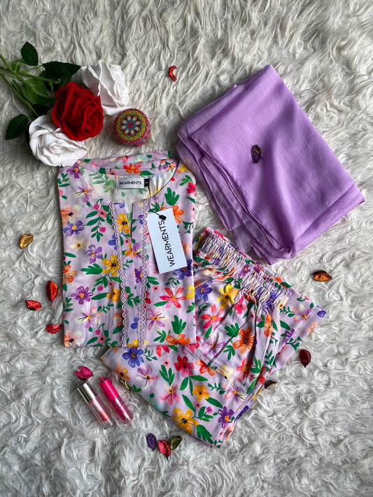 Lavender Garden – Premium Summer Linen 3PC Suit