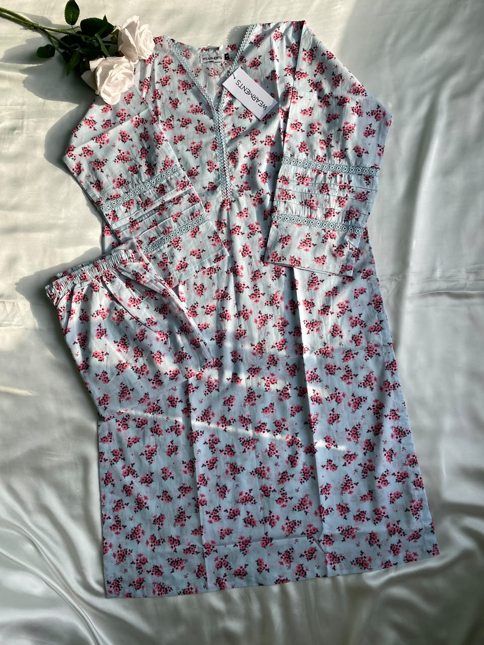 Sky Blossom – Premium Summer Lawn 3PC Suit