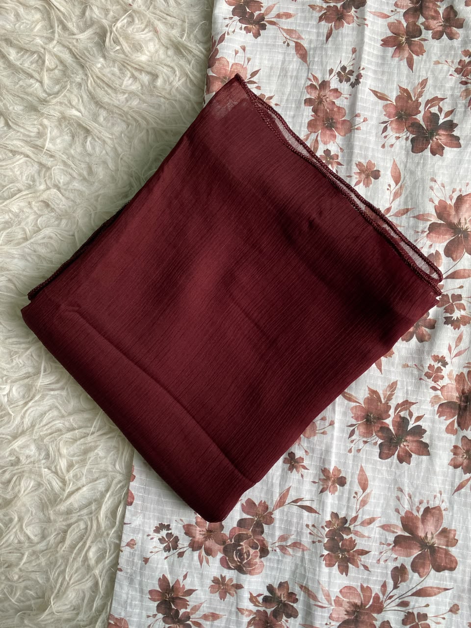 Maroon Rose – Premium Summer Lawn 3PC Sui