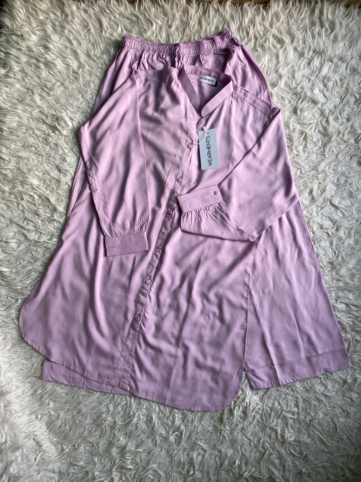 Blush Lilac – Premium Solid 2PC Co-Ord Set