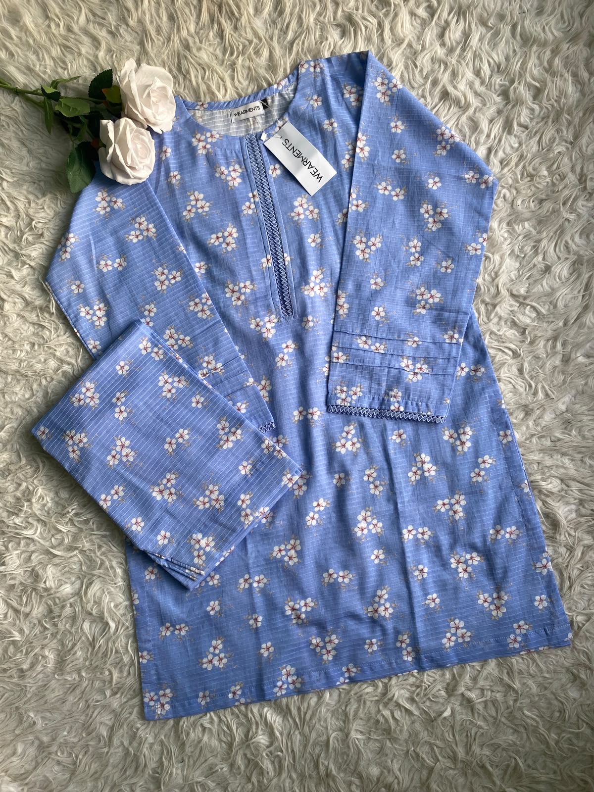Sky Blossom – Premium Summer Lawn 3PC Suit