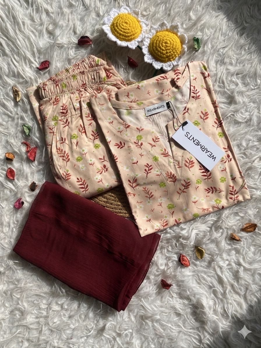 Peach Blossom Summer 3PC Set