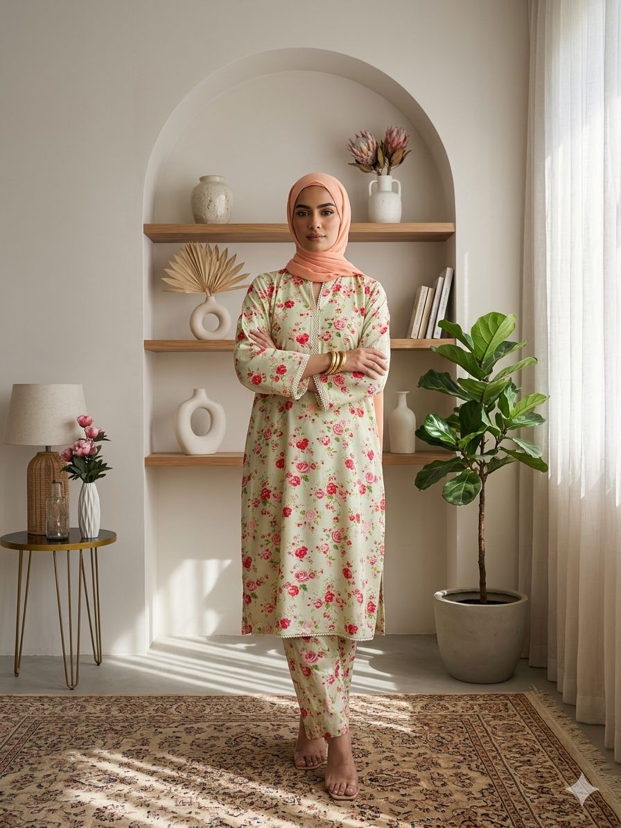 Vintage Rose Floral Set