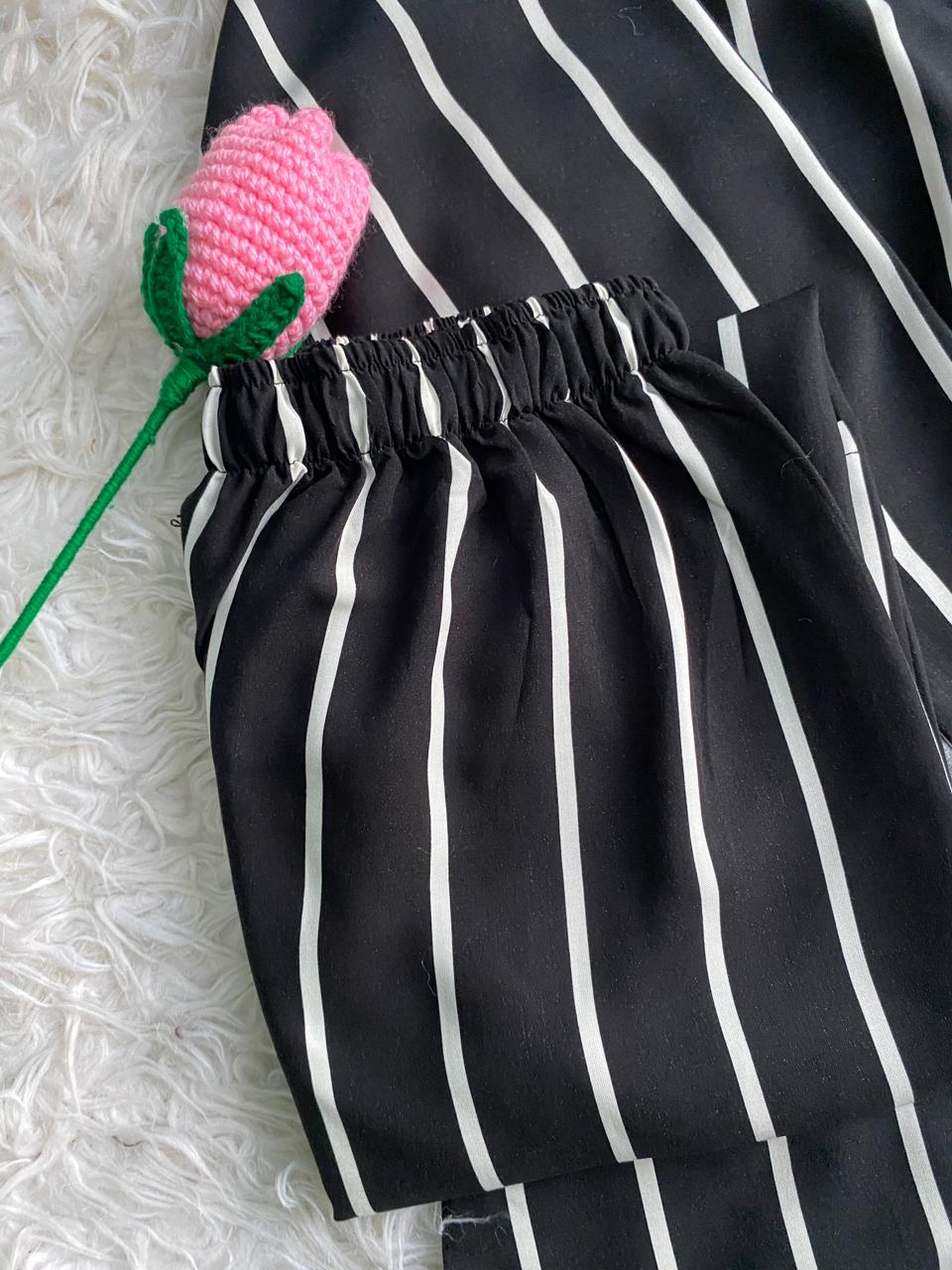Midnight Stripe Co-Ord Set