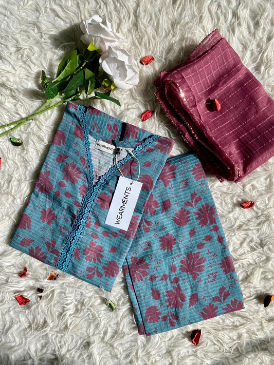 Azure Bloom 3PCS SET