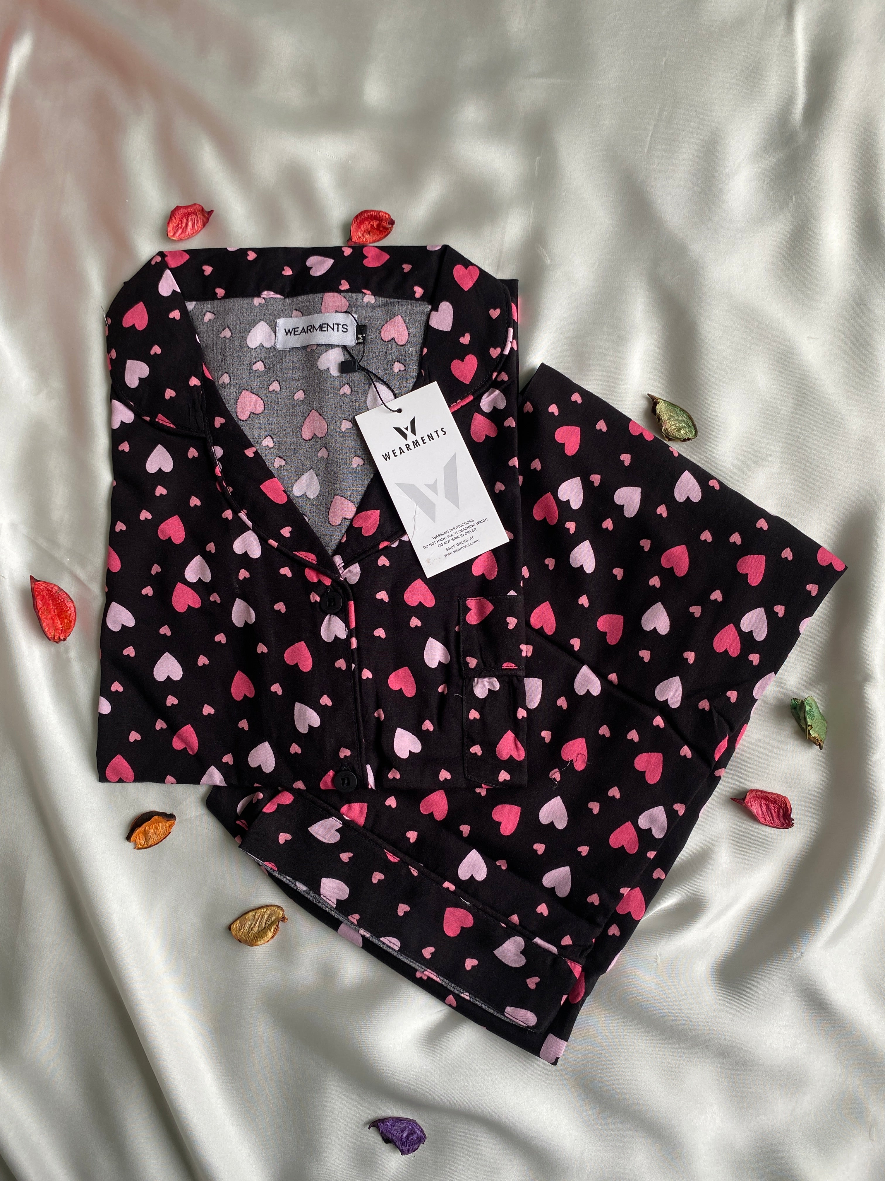 Pink Hearts pjs set