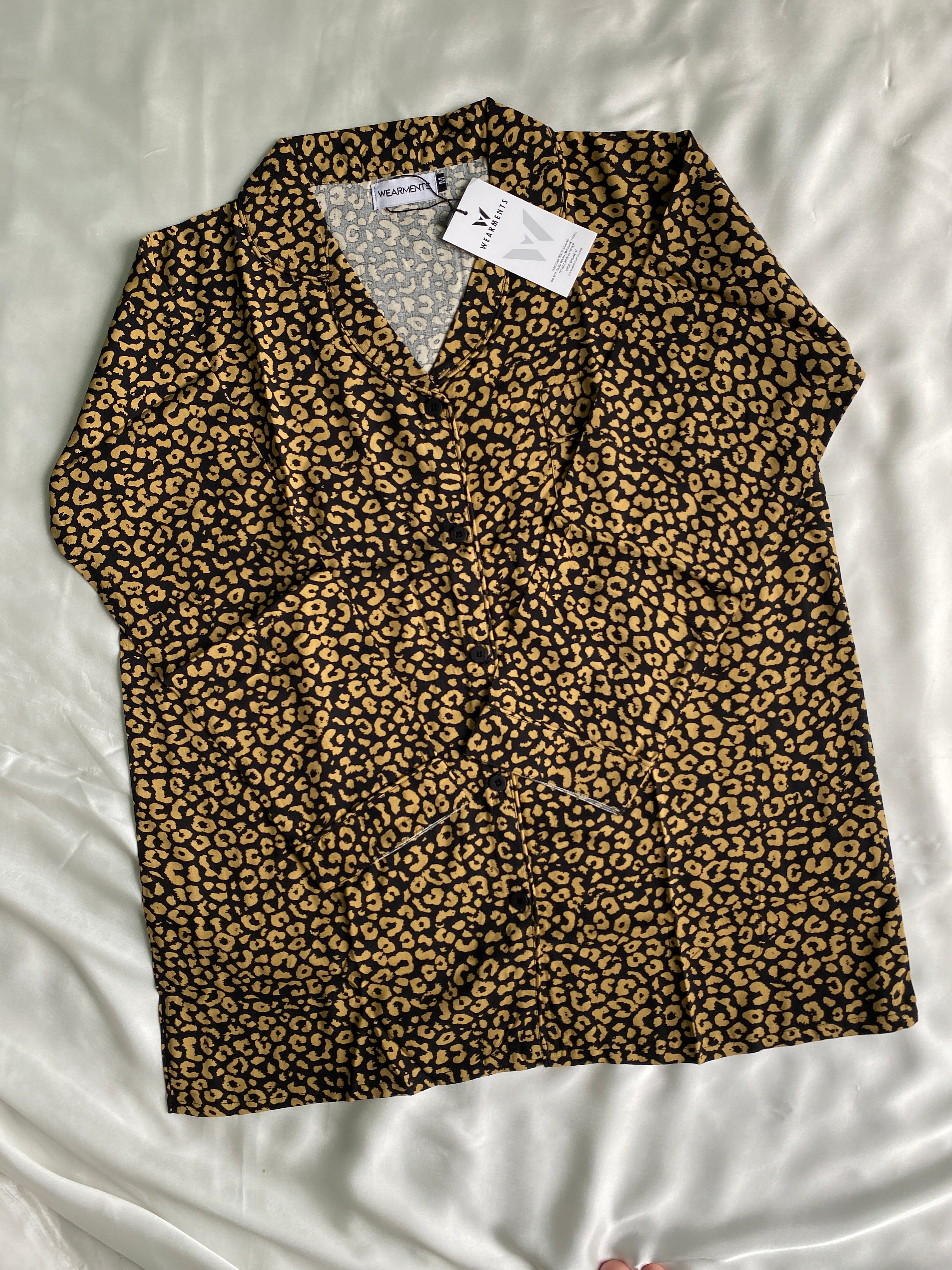 Golden Leopard pjs set