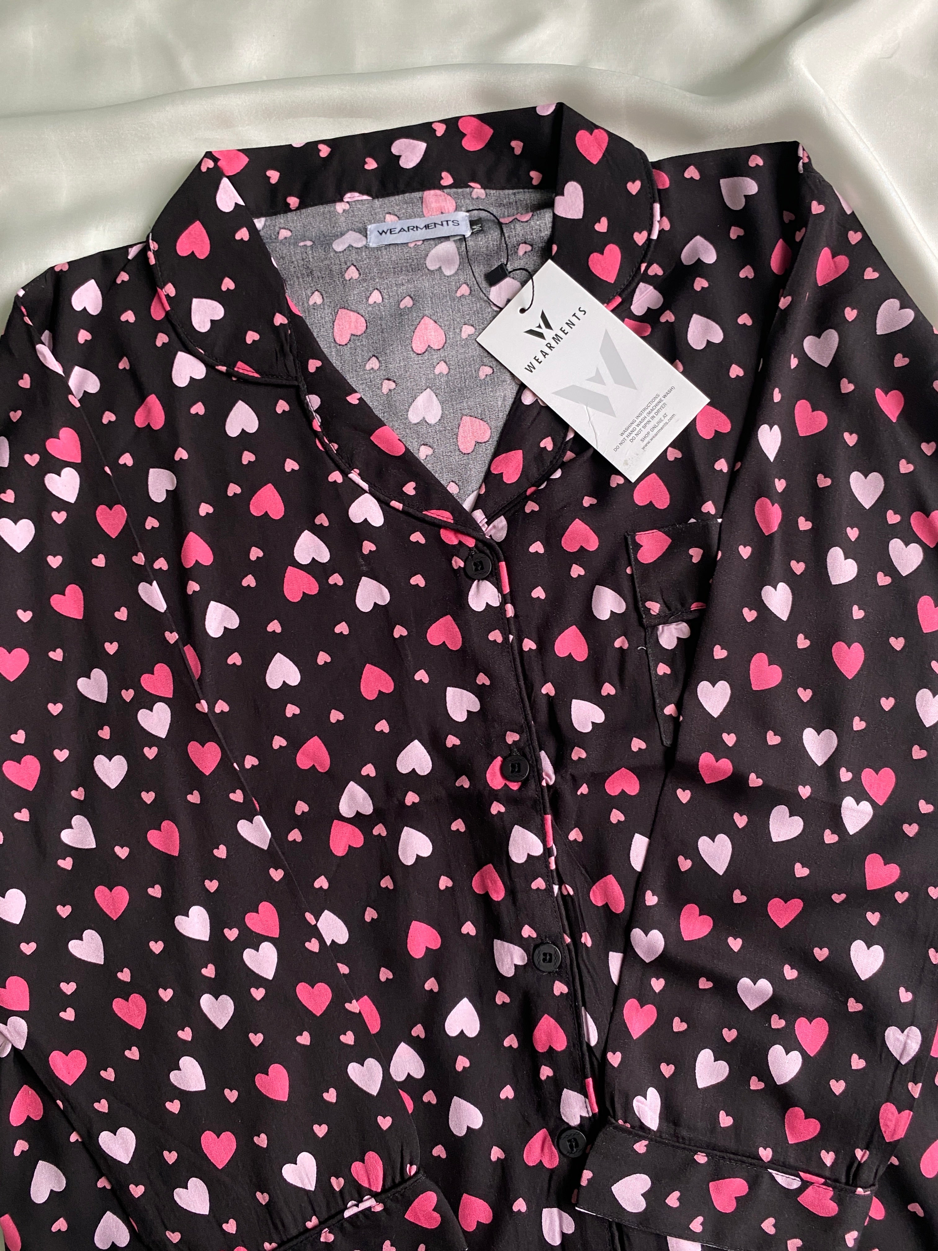 Pink Hearts pjs set