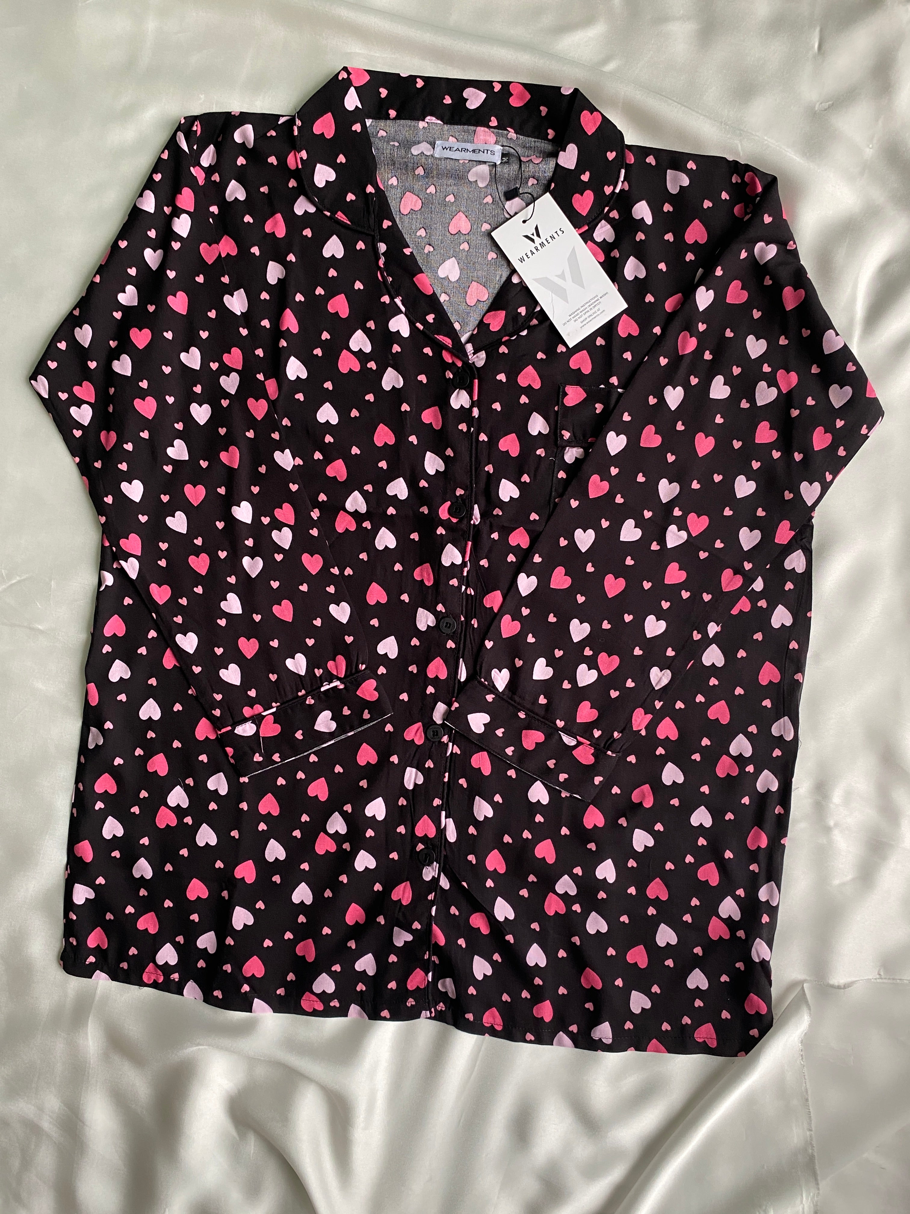 Pink Hearts pjs set