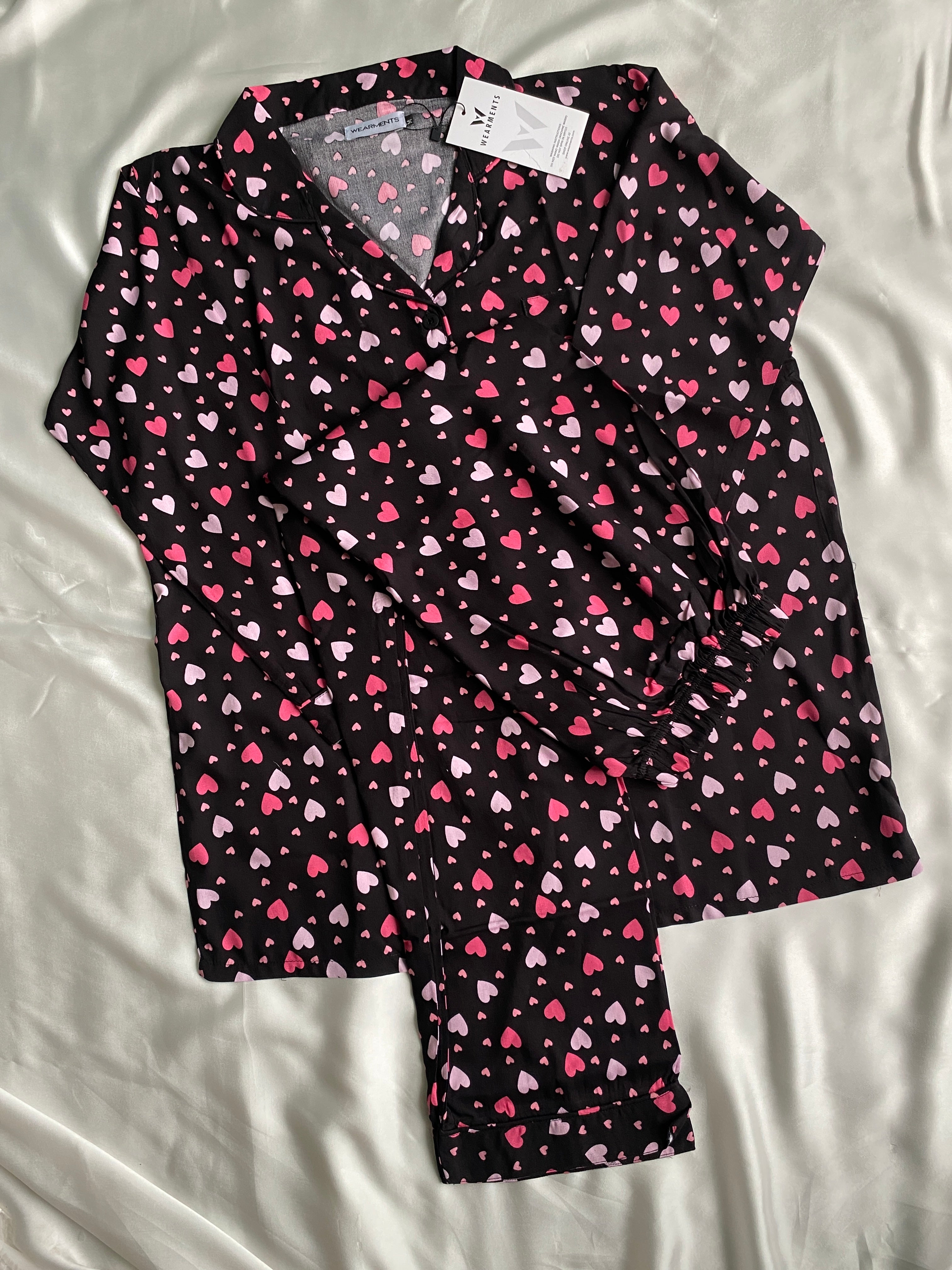 Pink Hearts pjs set