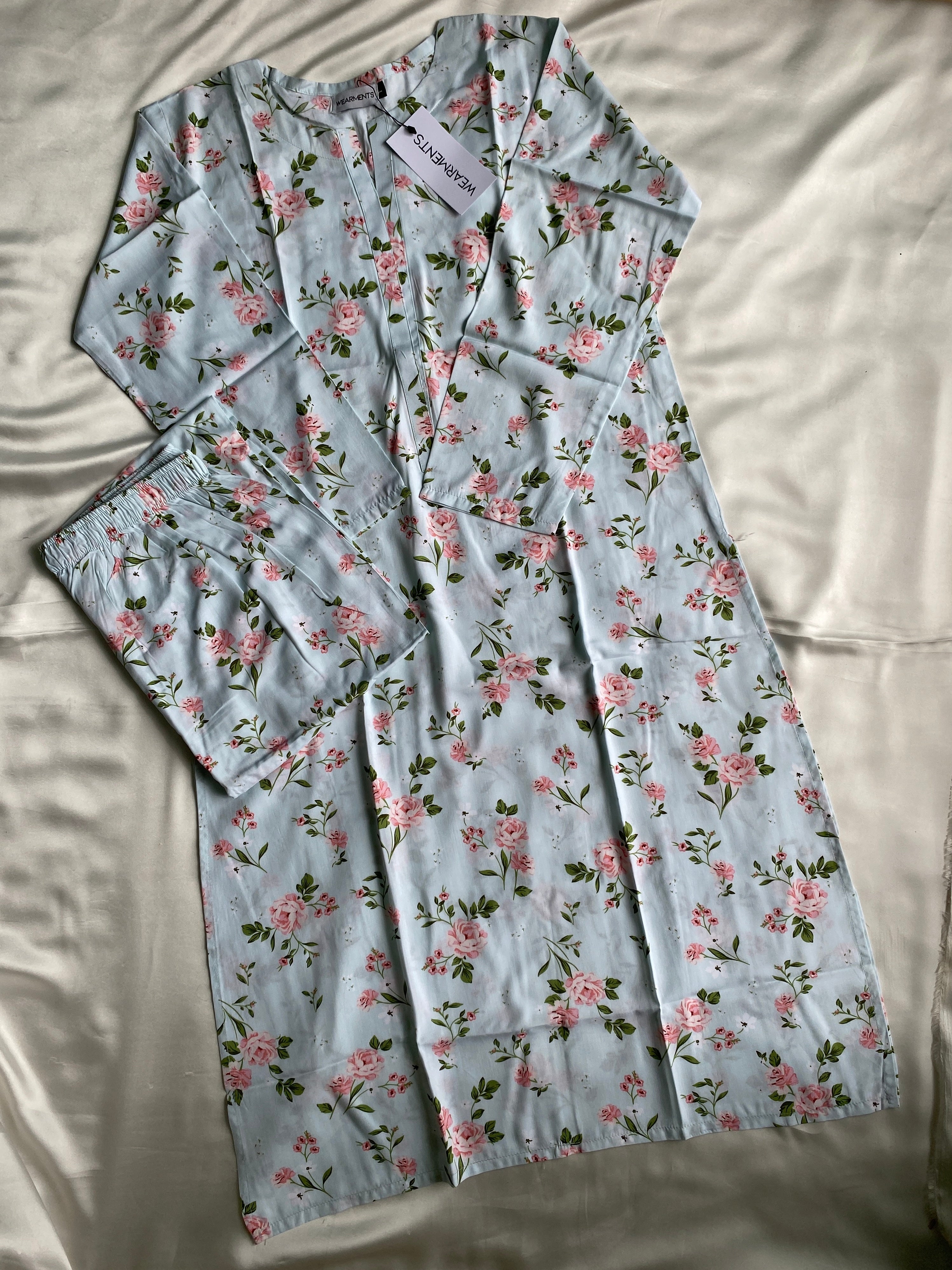 Sky Blossom – Premium Summer Linen 3PC Suit