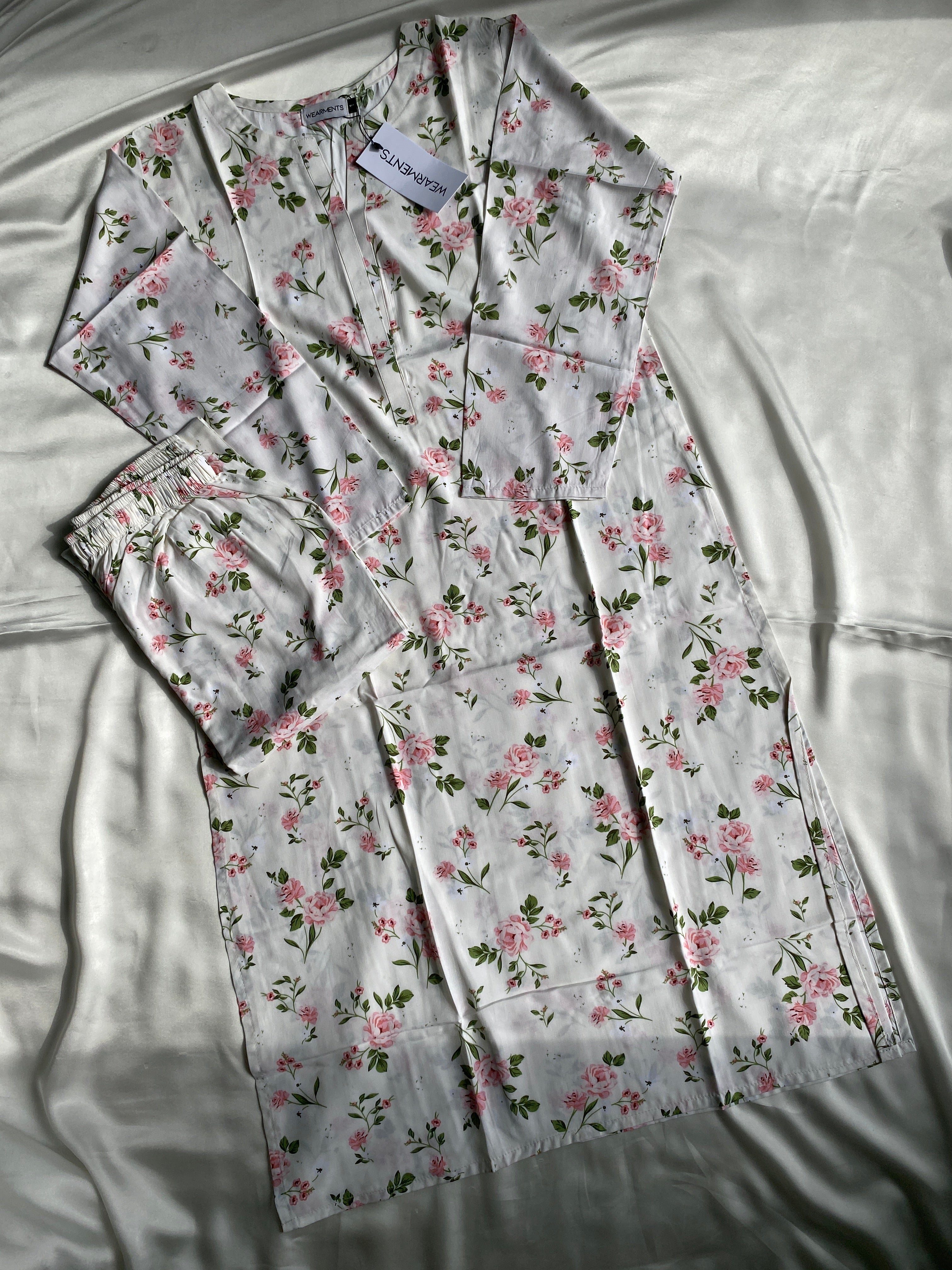 Ivory Blossom – Premium Summer Linen 3PC Suit