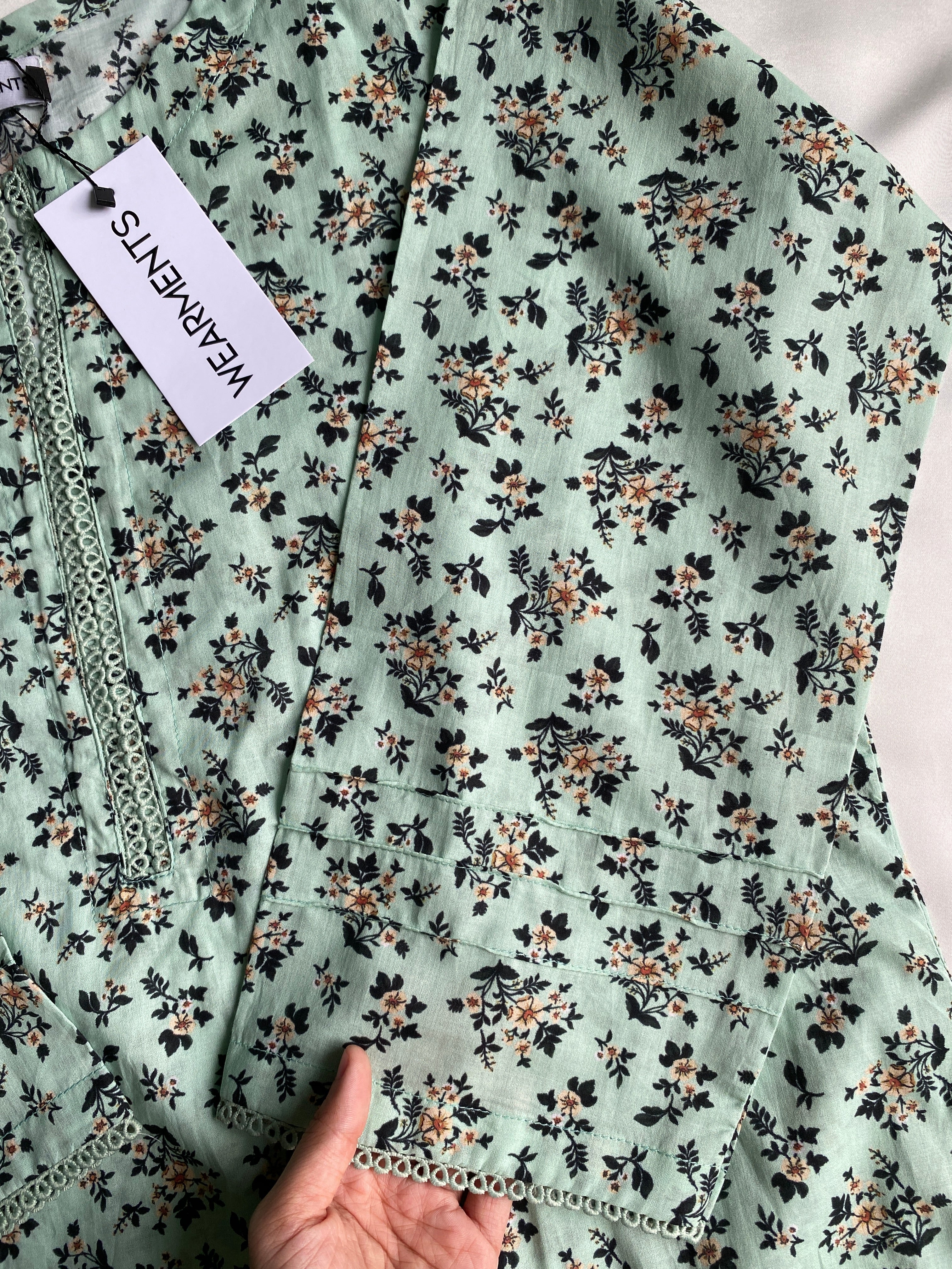 Mint Blossom 3PC Summer Lawn Suite