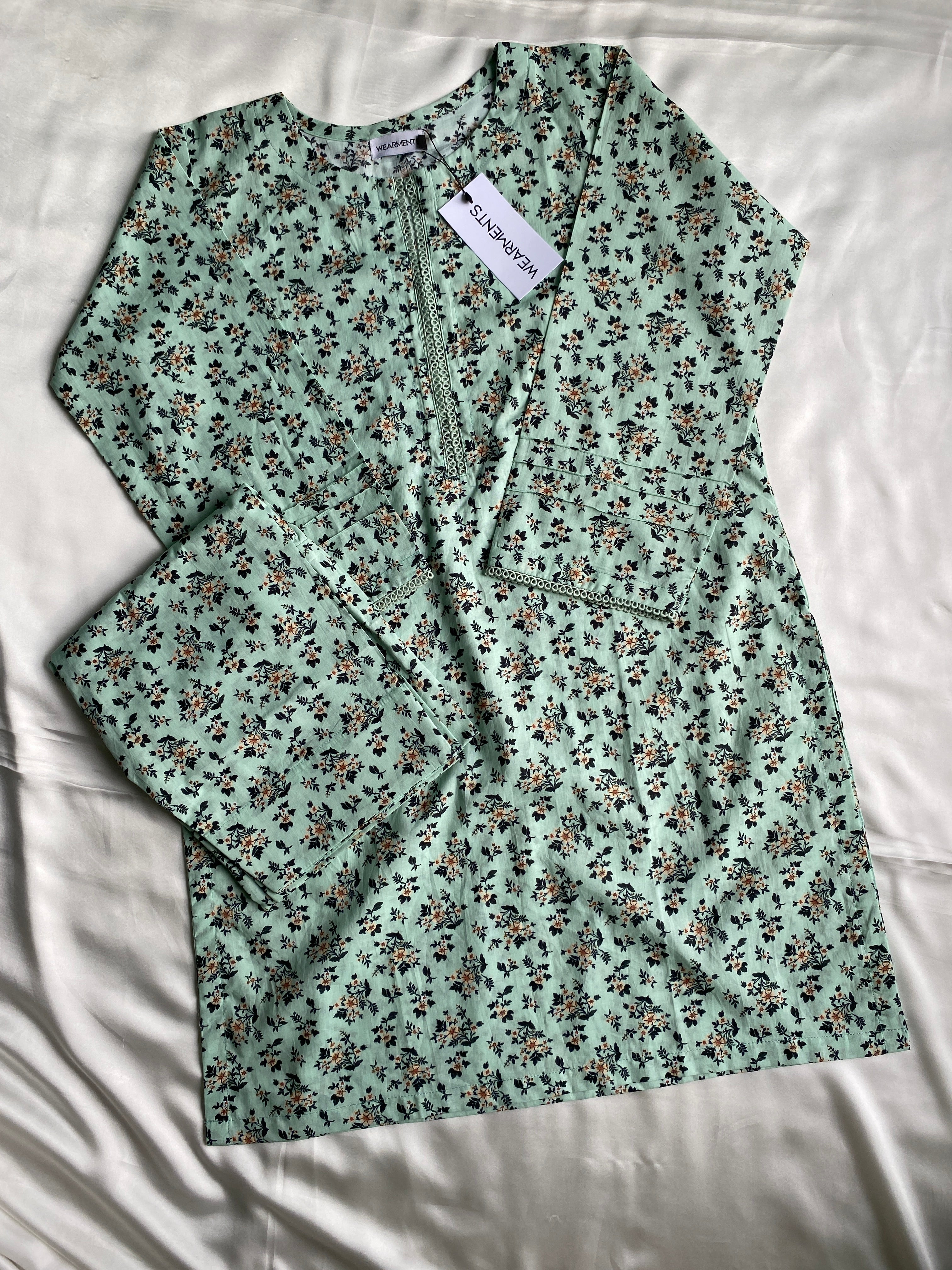 Mint Blossom 3PC Summer Lawn Suite