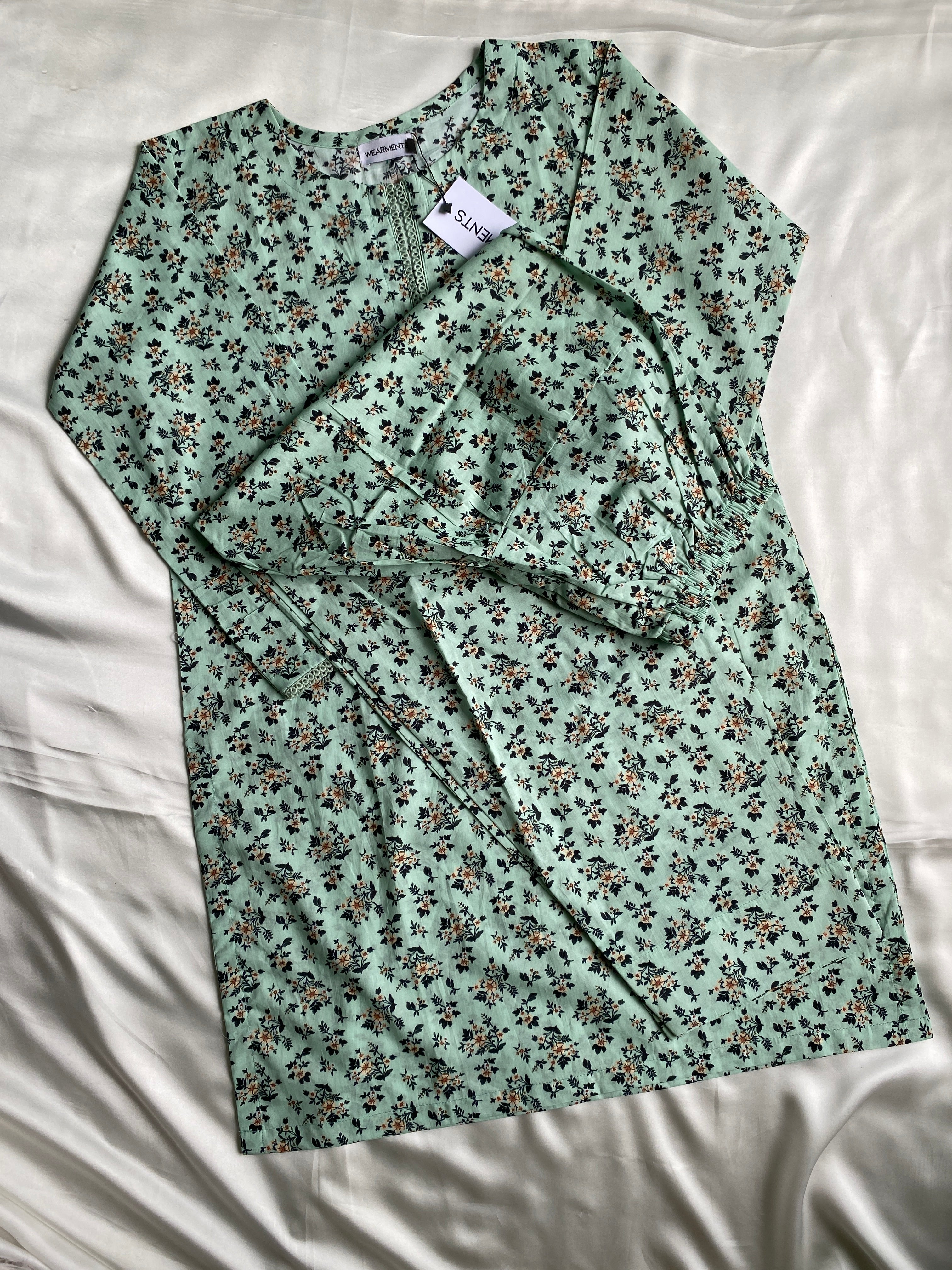Mint Blossom 3PC Summer Lawn Suite