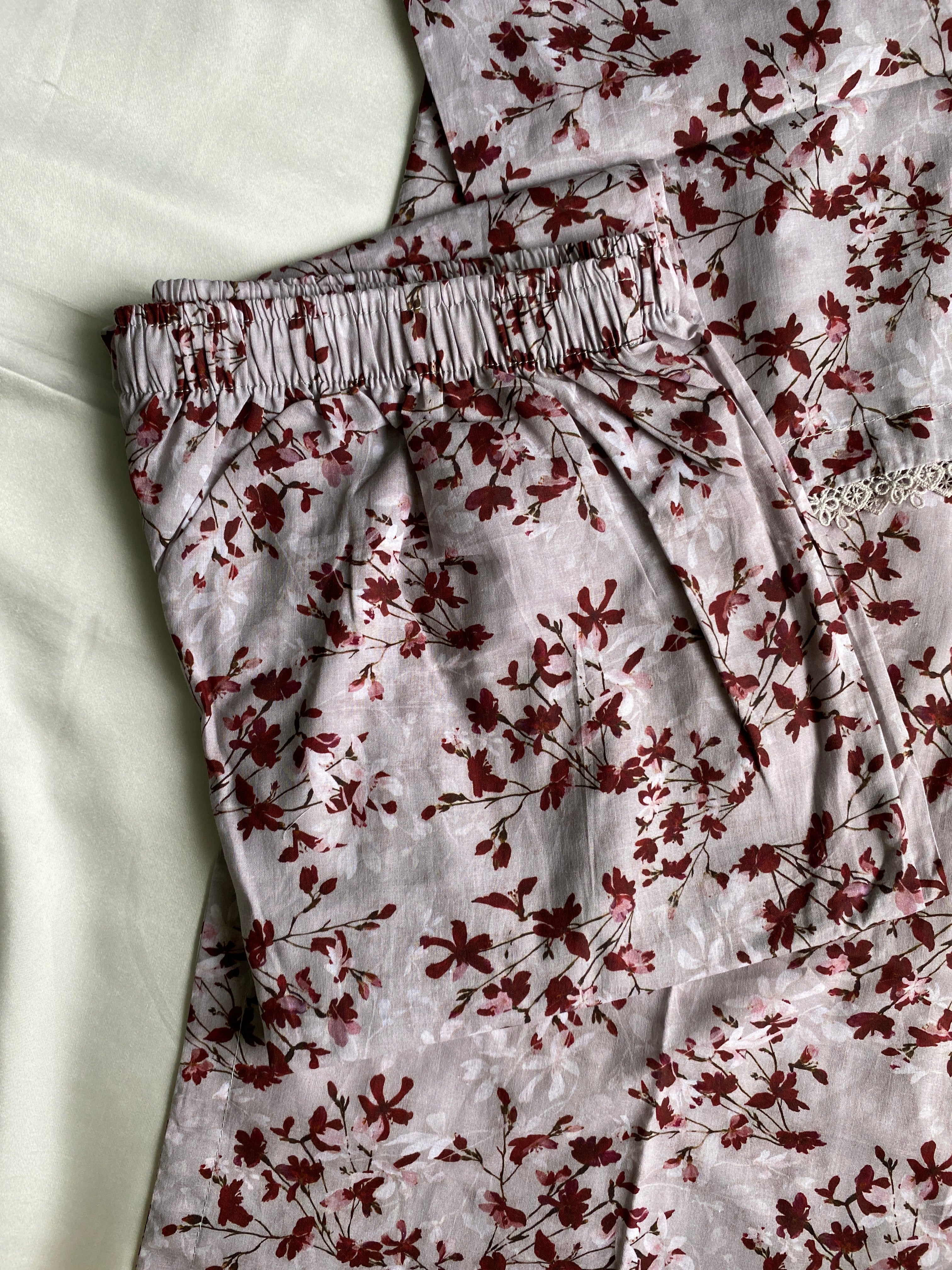 Autumn Blossom – Premium Summer Lawn 3PC Suit