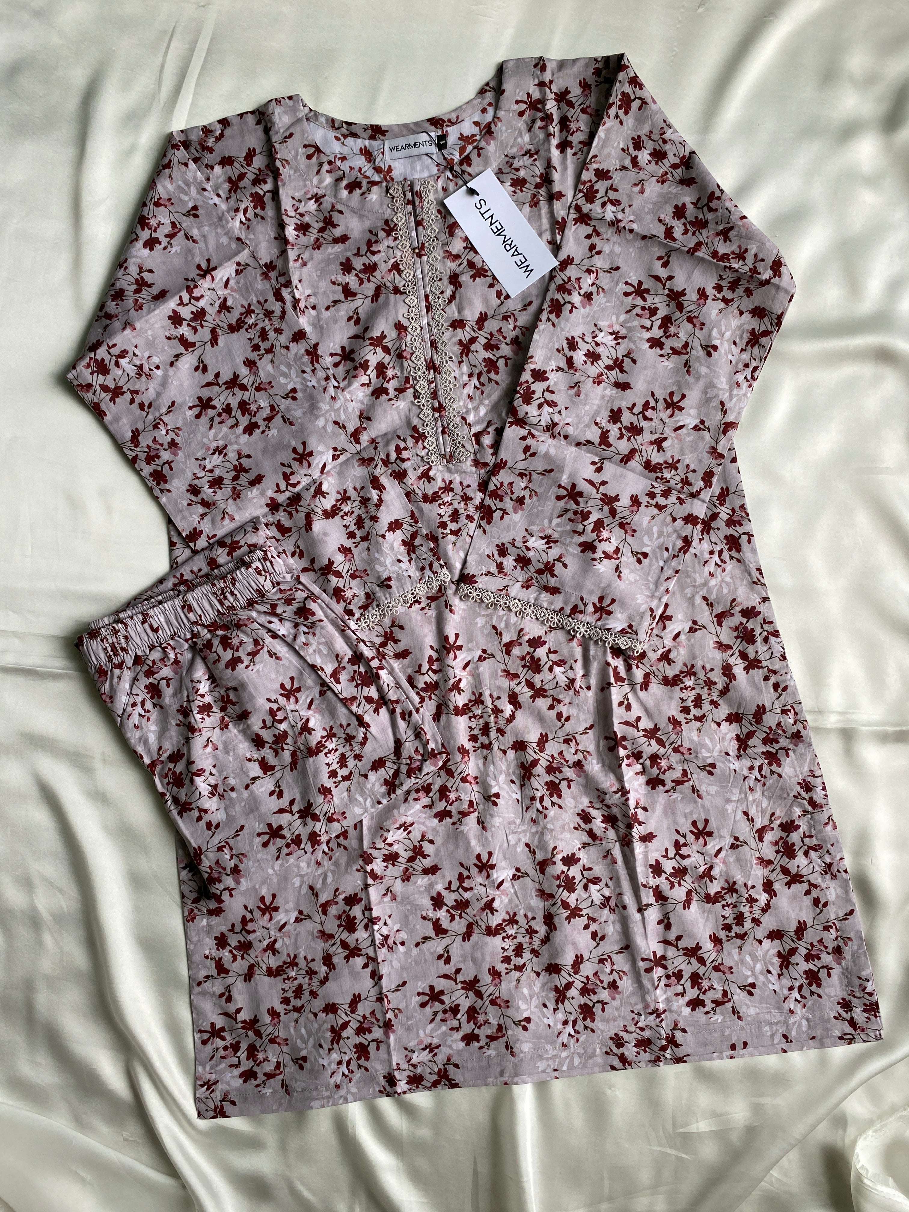 Autumn Blossom – Premium Summer Lawn 3PC Suit