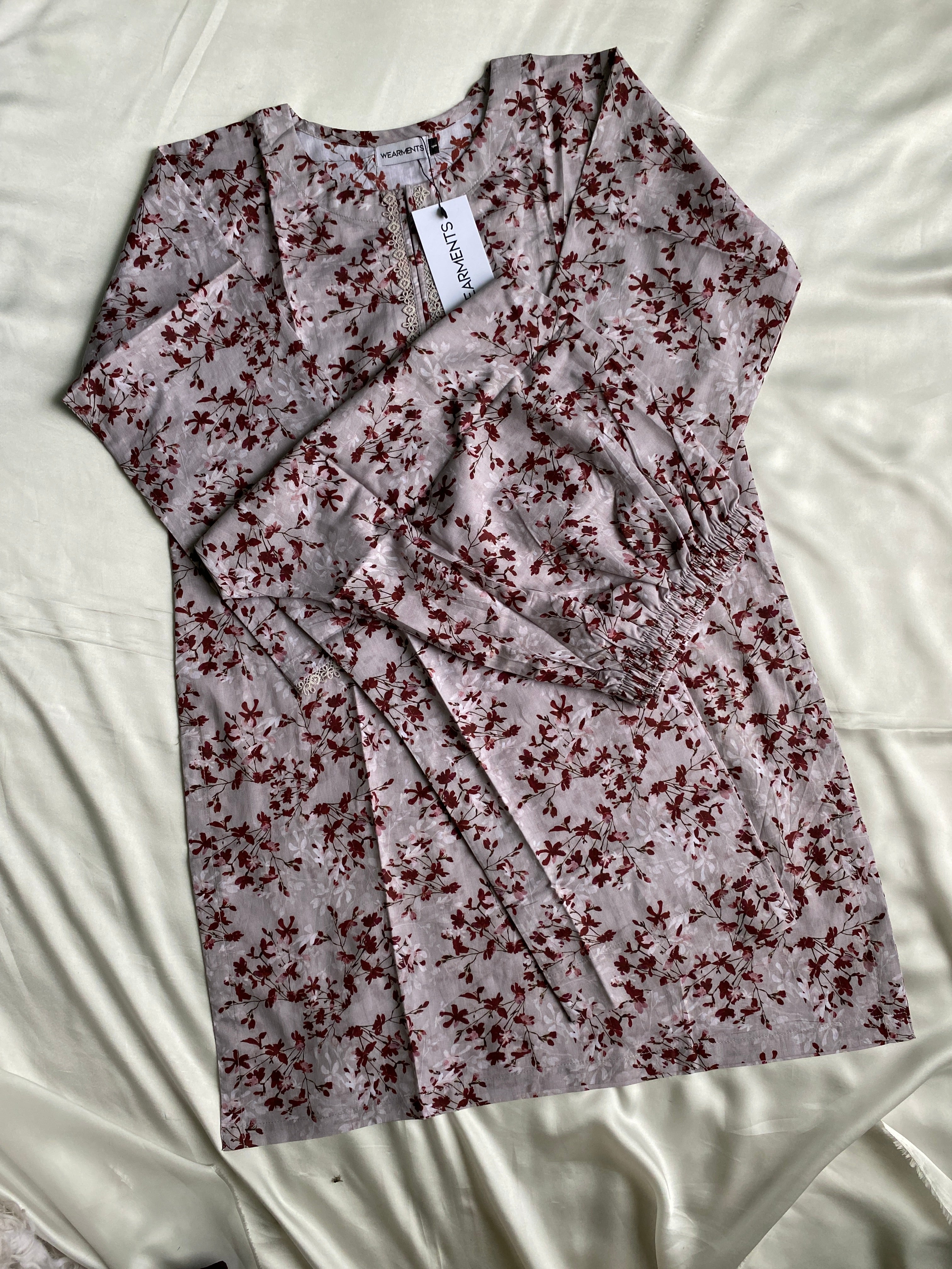 Autumn Blossom – Premium Summer Lawn 3PC Suit